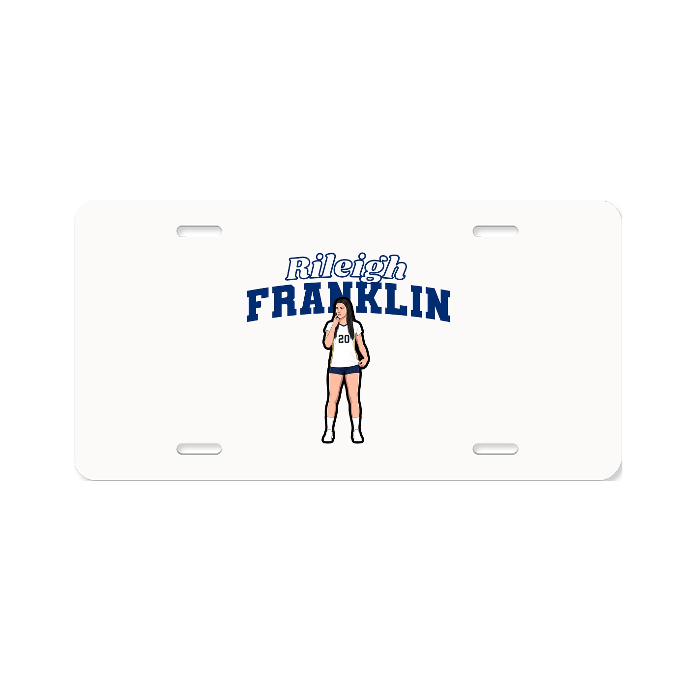 License Plate — Name Arch in Classic