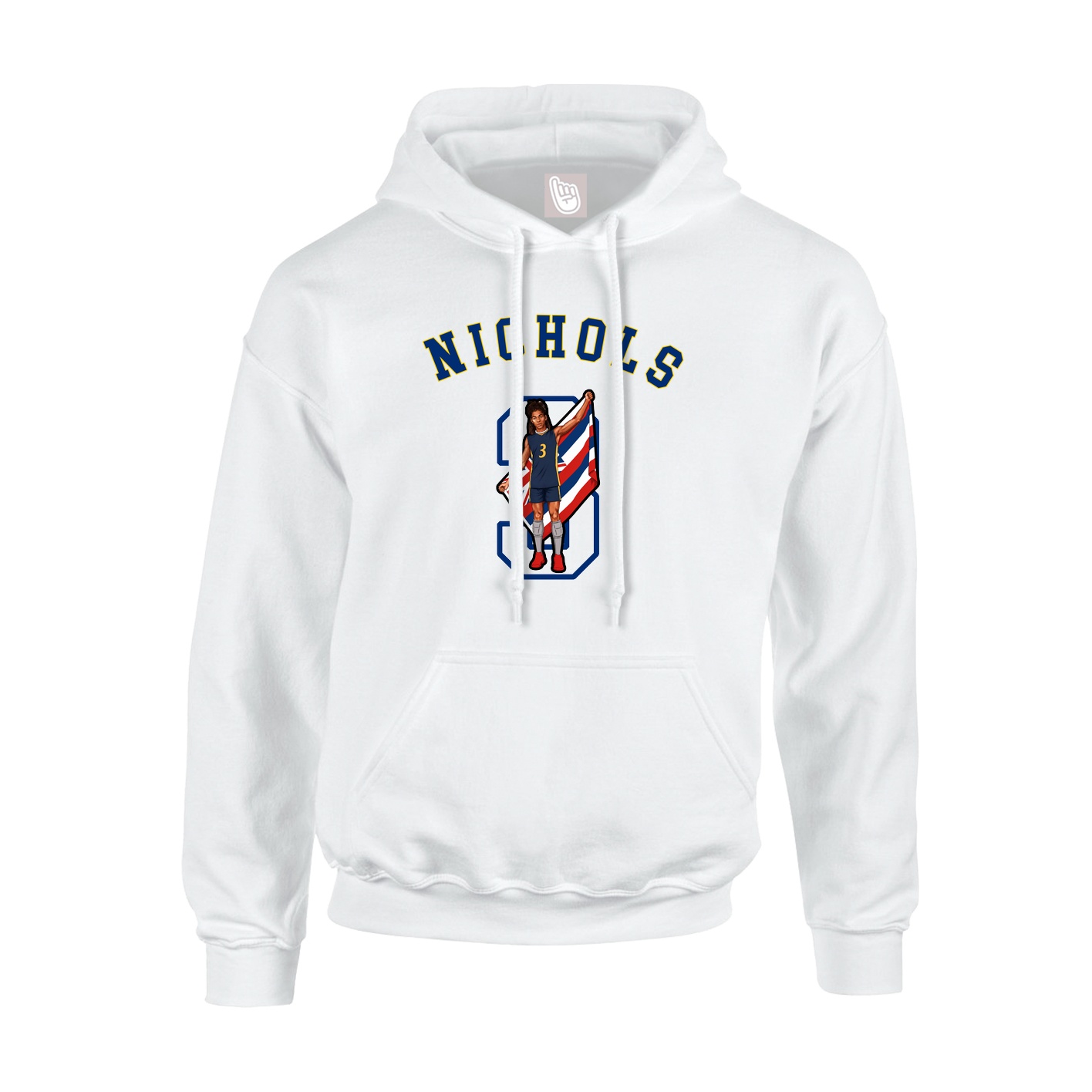 Youth Hoodie — Shirsey Arch in White