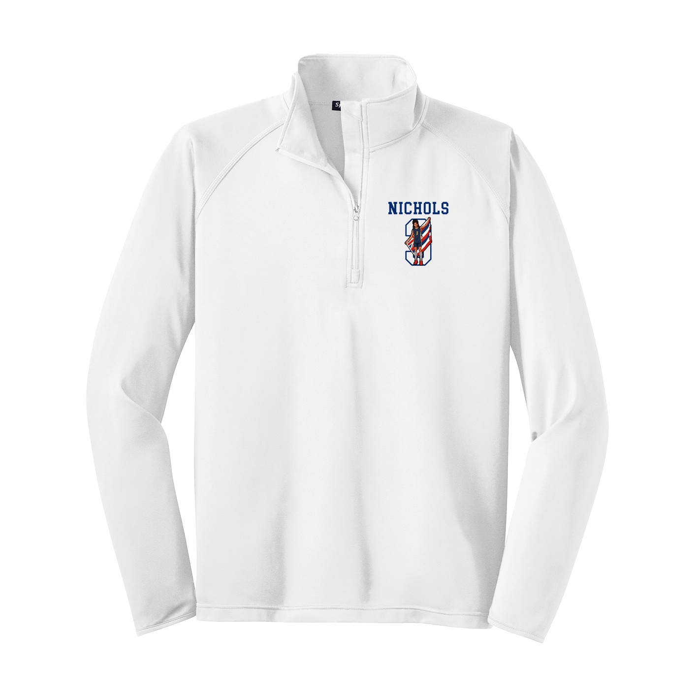 Q-Zip Pullover — Shirsey in White