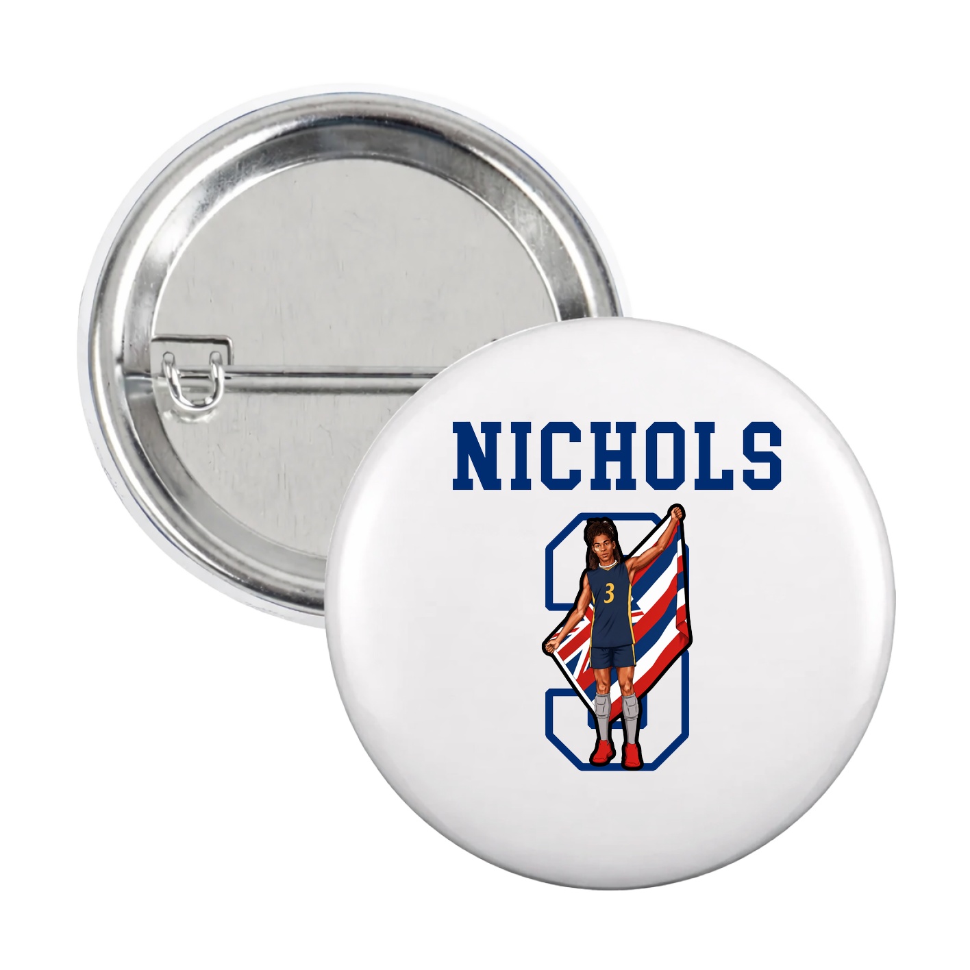 Game Day Button — Shirsey in White