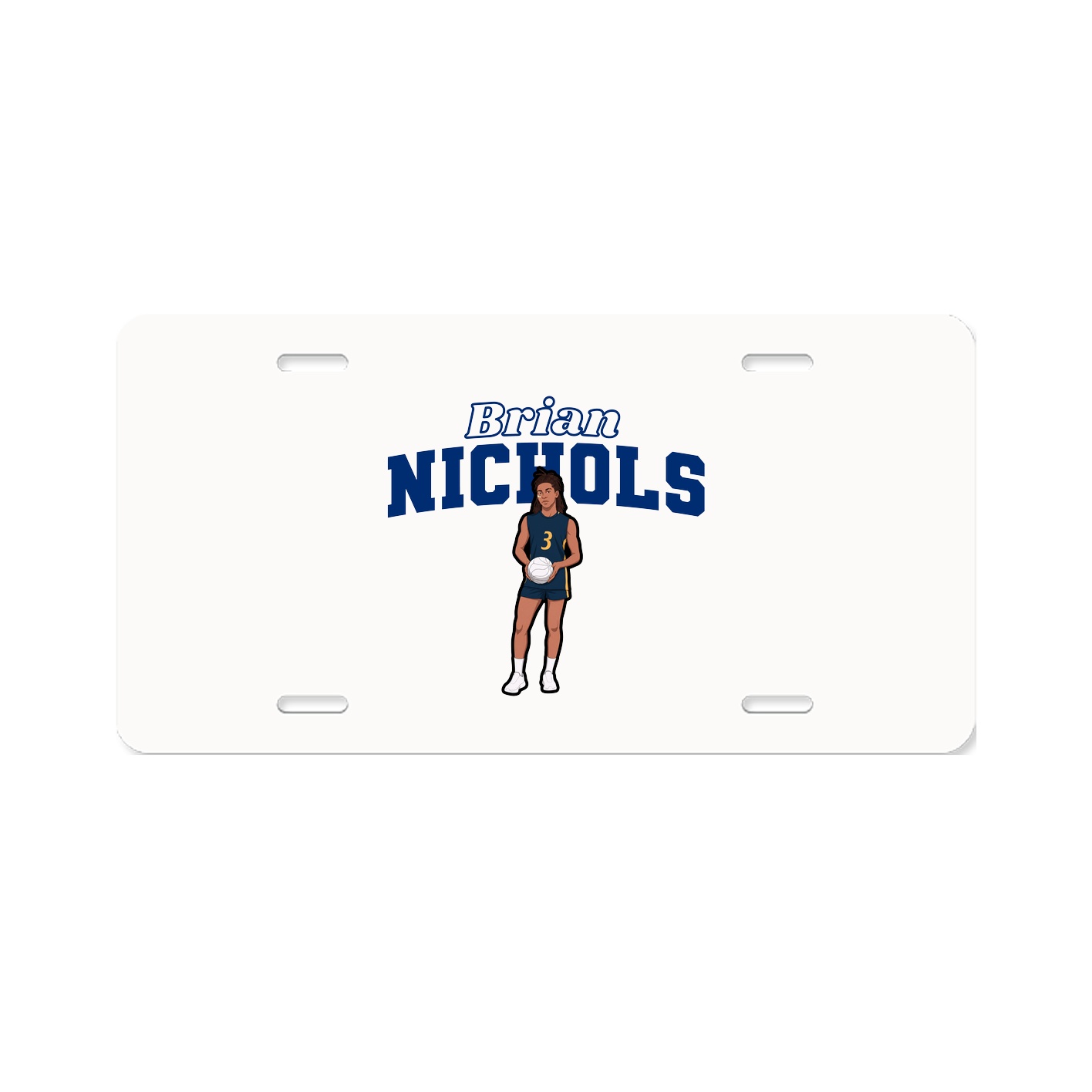 License Plate — Name Arch in Classic