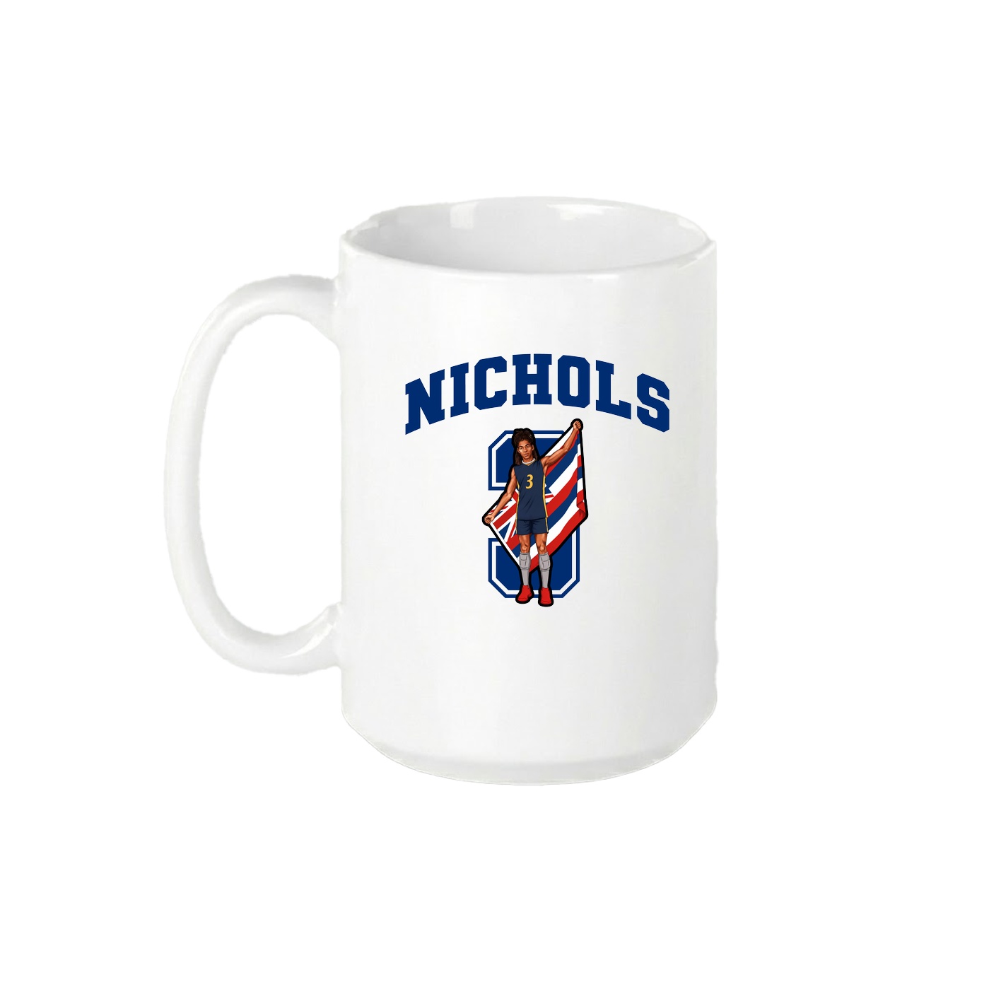 15oz Coffee Mug — Number in White