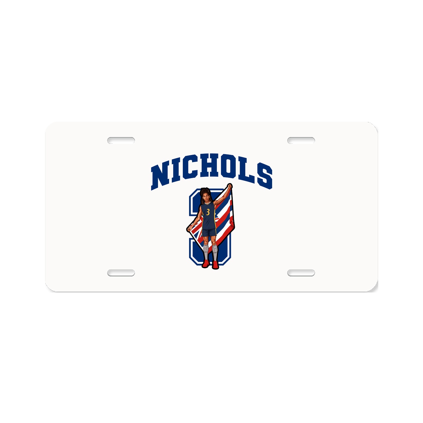 License Plate — Number in Classic