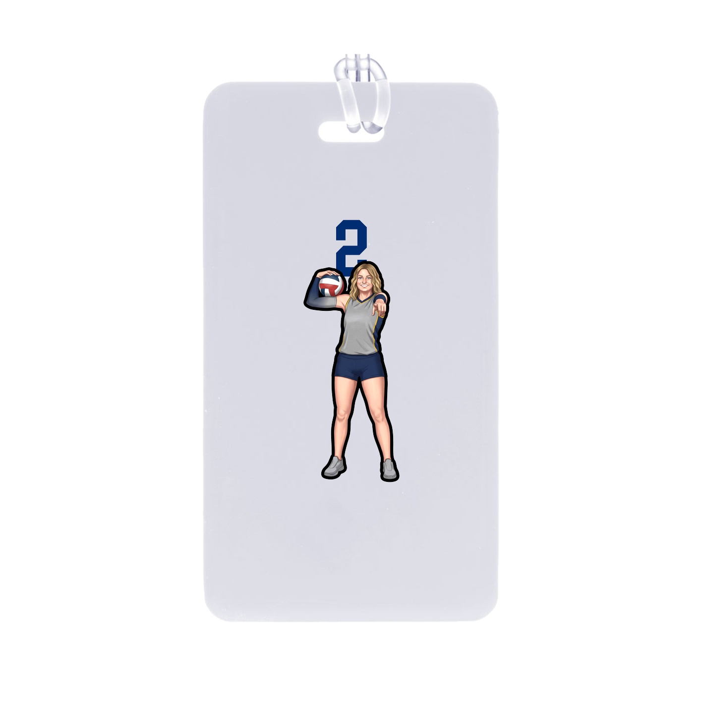 Bag Tag — Number Top in Classic