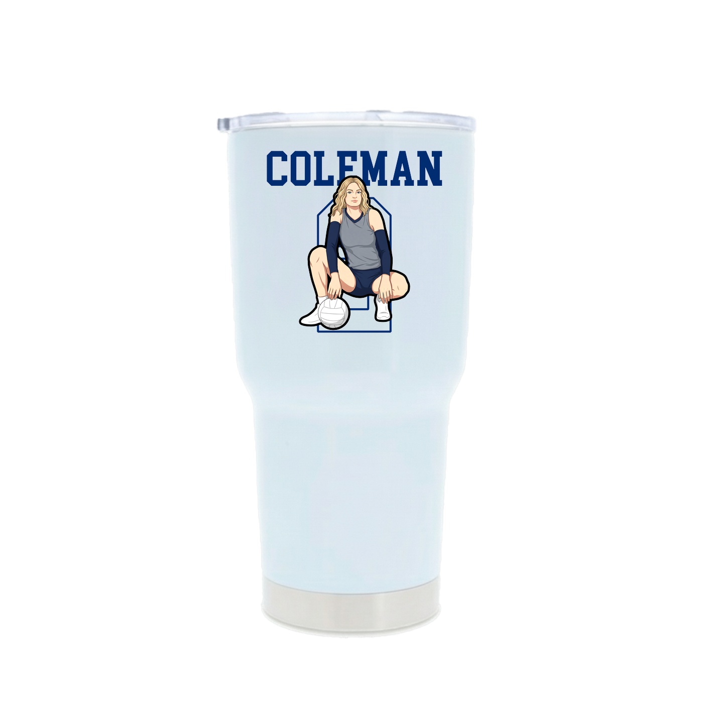 30oz Stainless Steel Tumbler — Shirsey in White