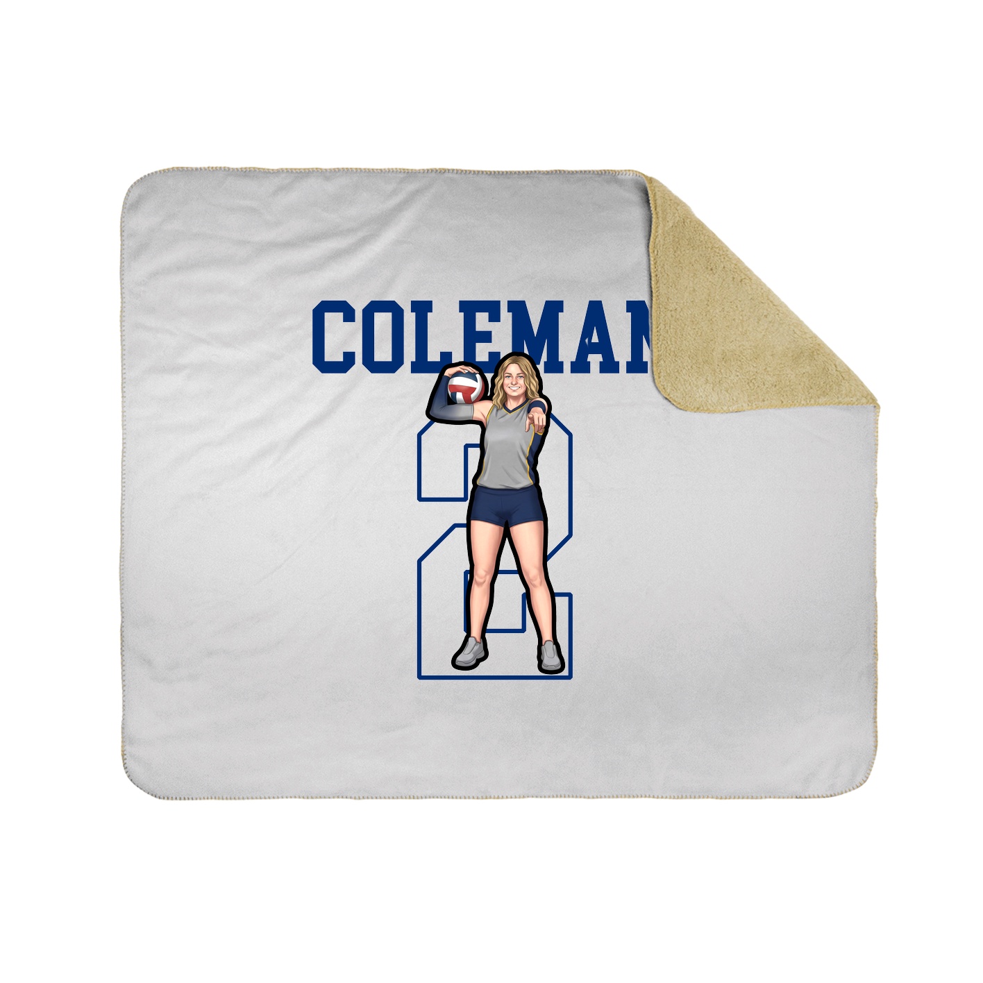 50x60 Sherpa Lined Throw Blanket