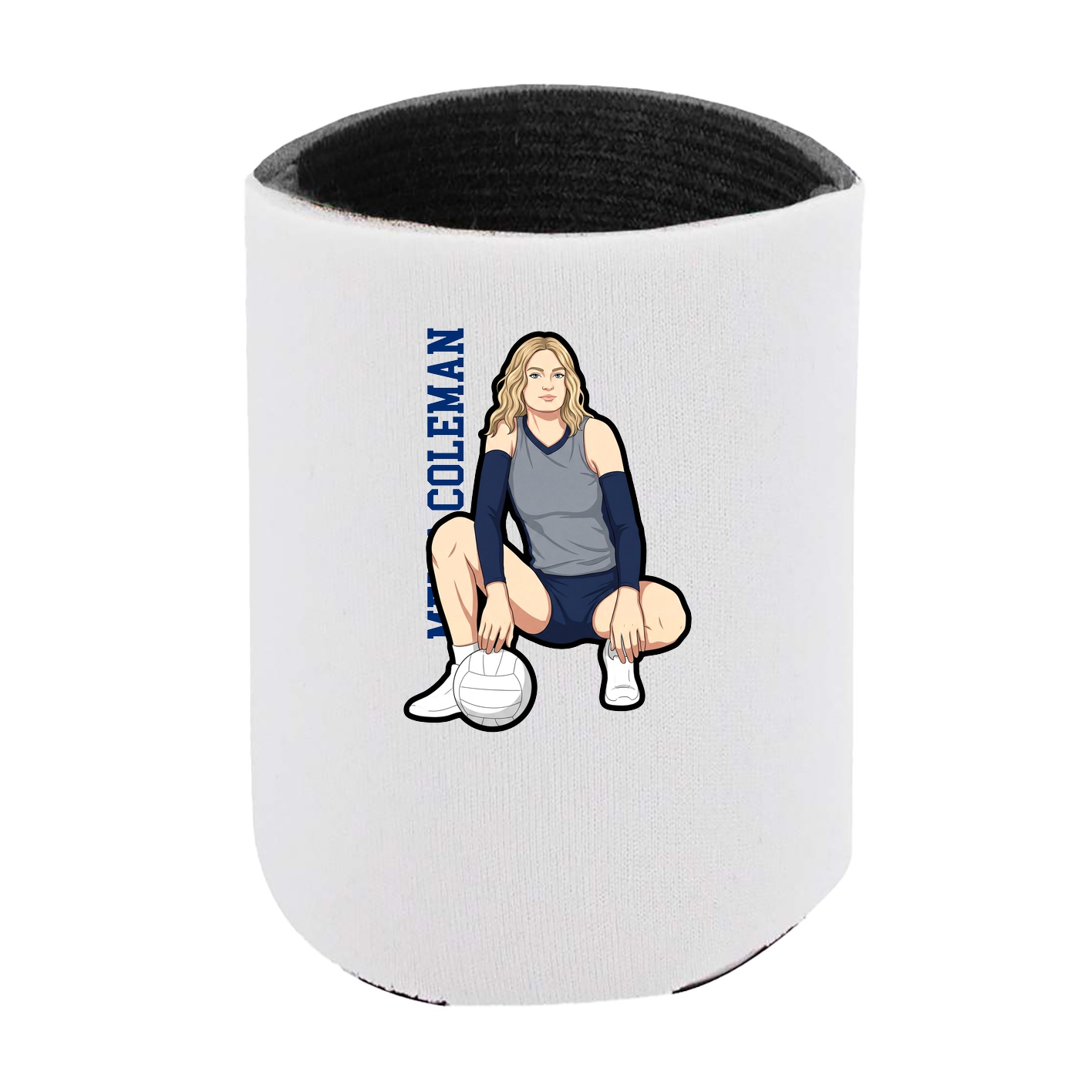 Can Holder — Name Vertical in White