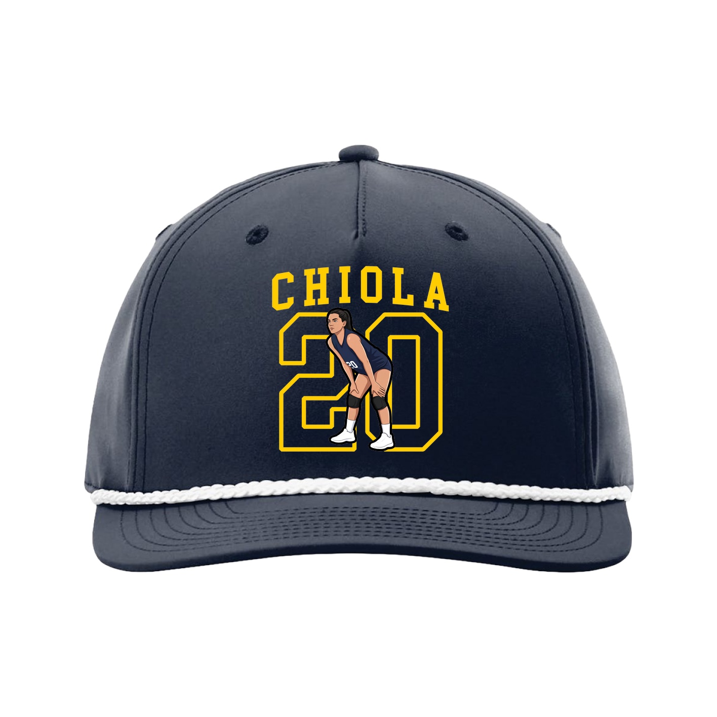 Five-Panel Classic Rope Cap — Shirsey in Navy