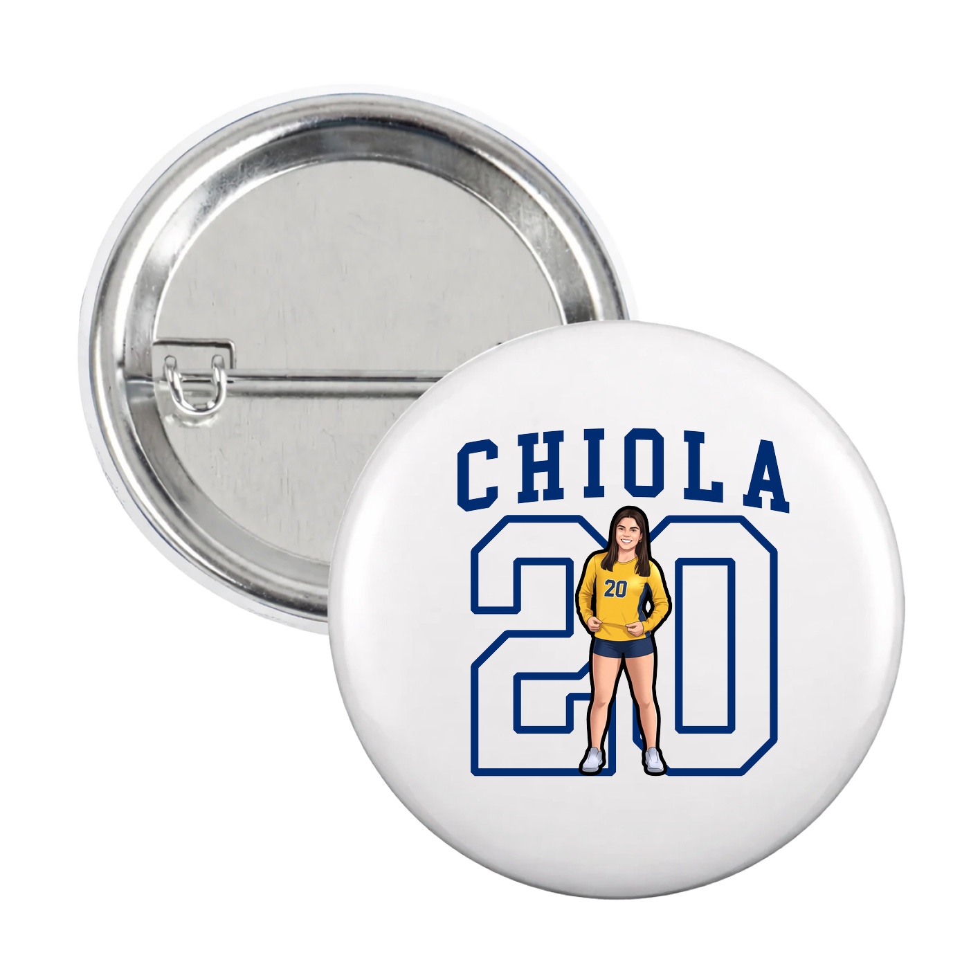 Game Day Button — Shirsey in White