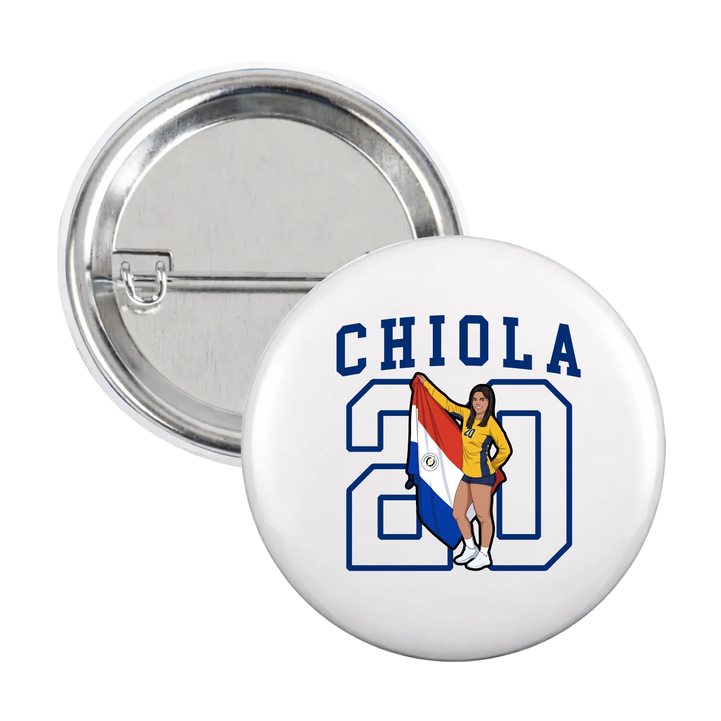Game Day Button — Shirsey in White