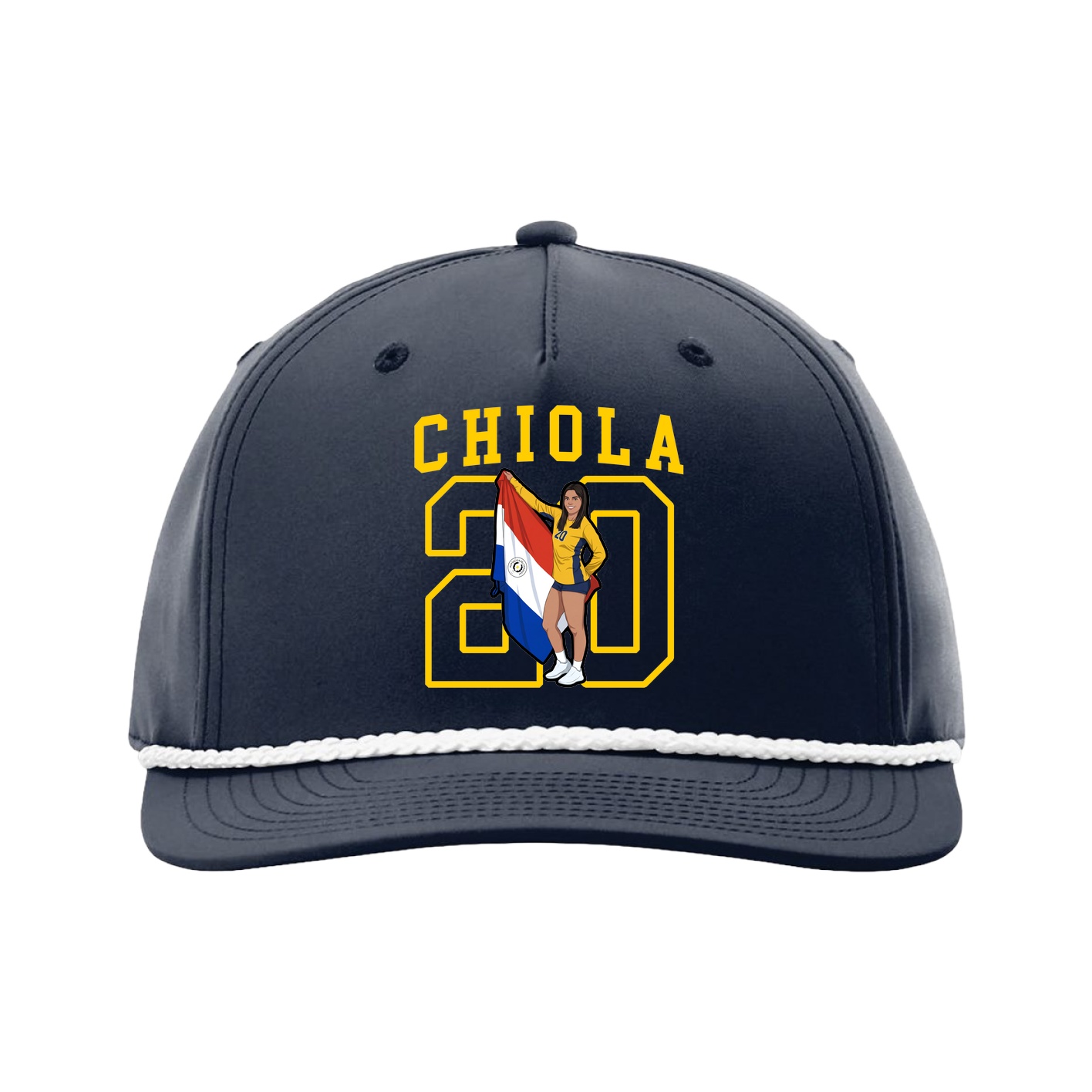 Five-Panel Classic Rope Cap — Shirsey in Navy
