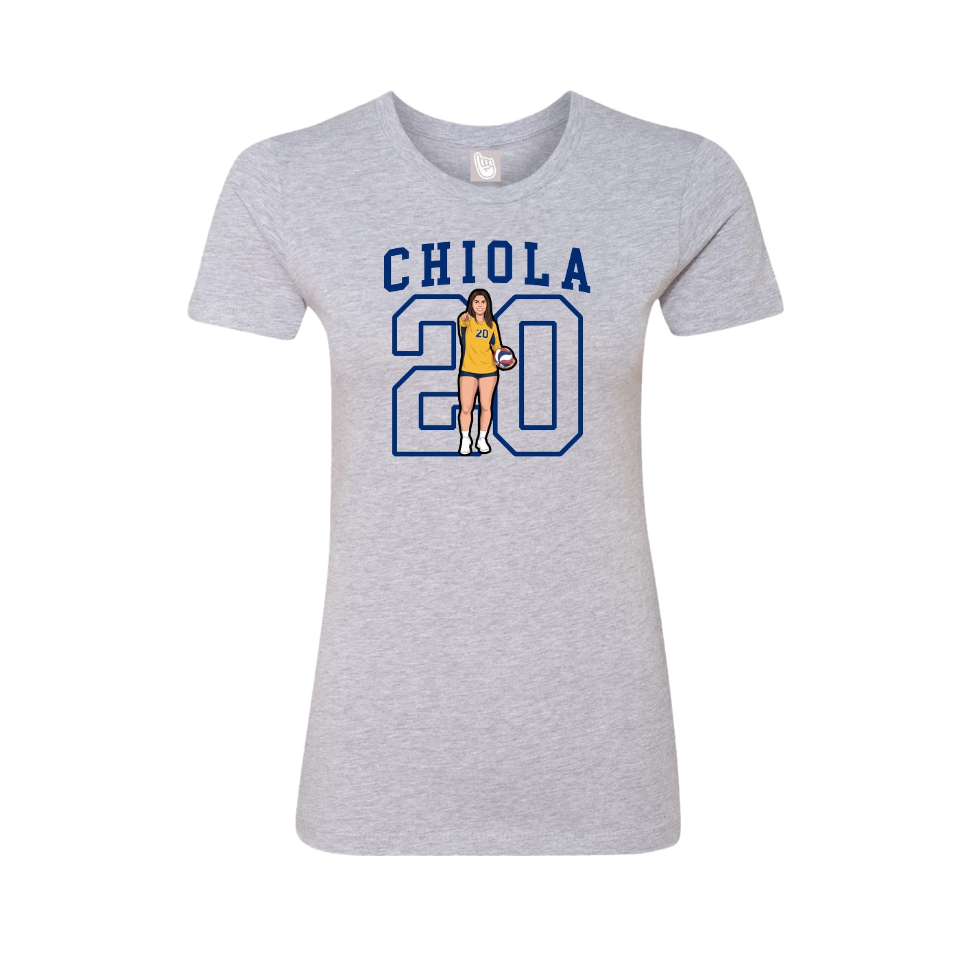 Fitted Women's Tee — Shirsey in Grey