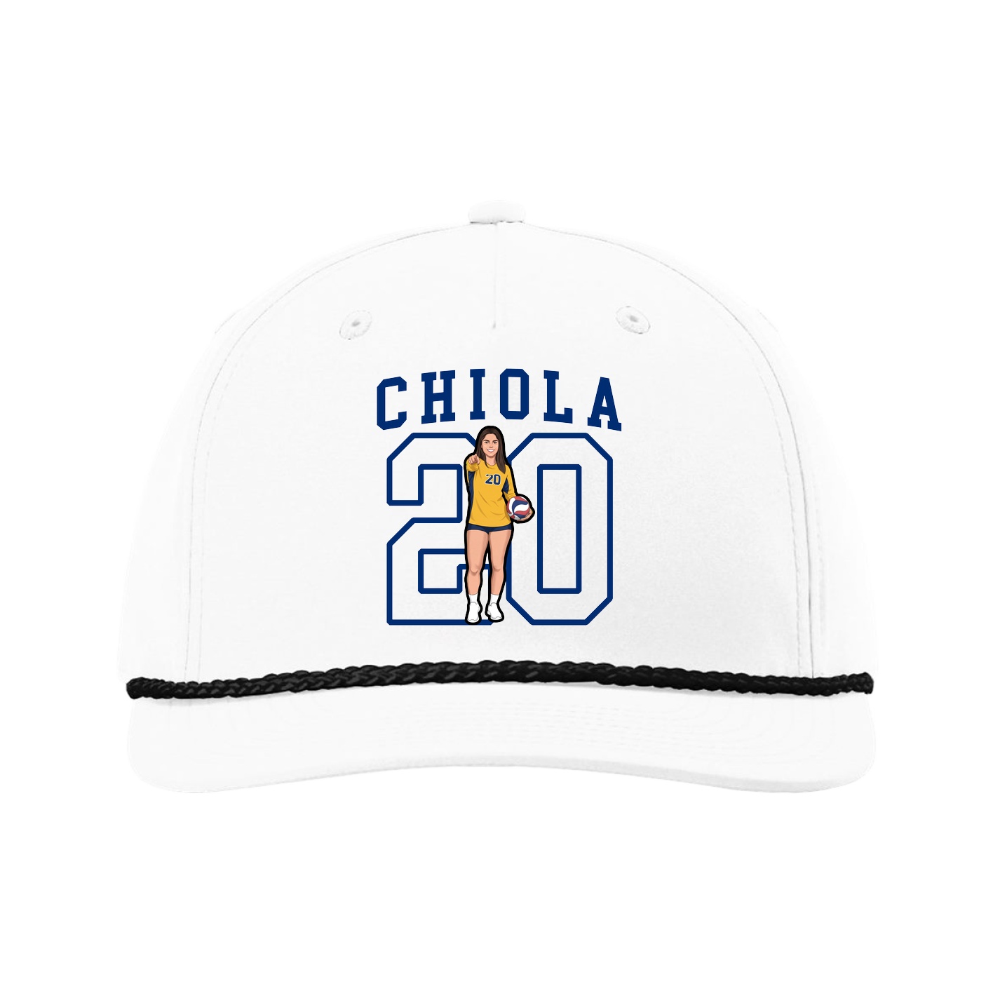 Five-Panel Classic Rope Cap — Shirsey in White