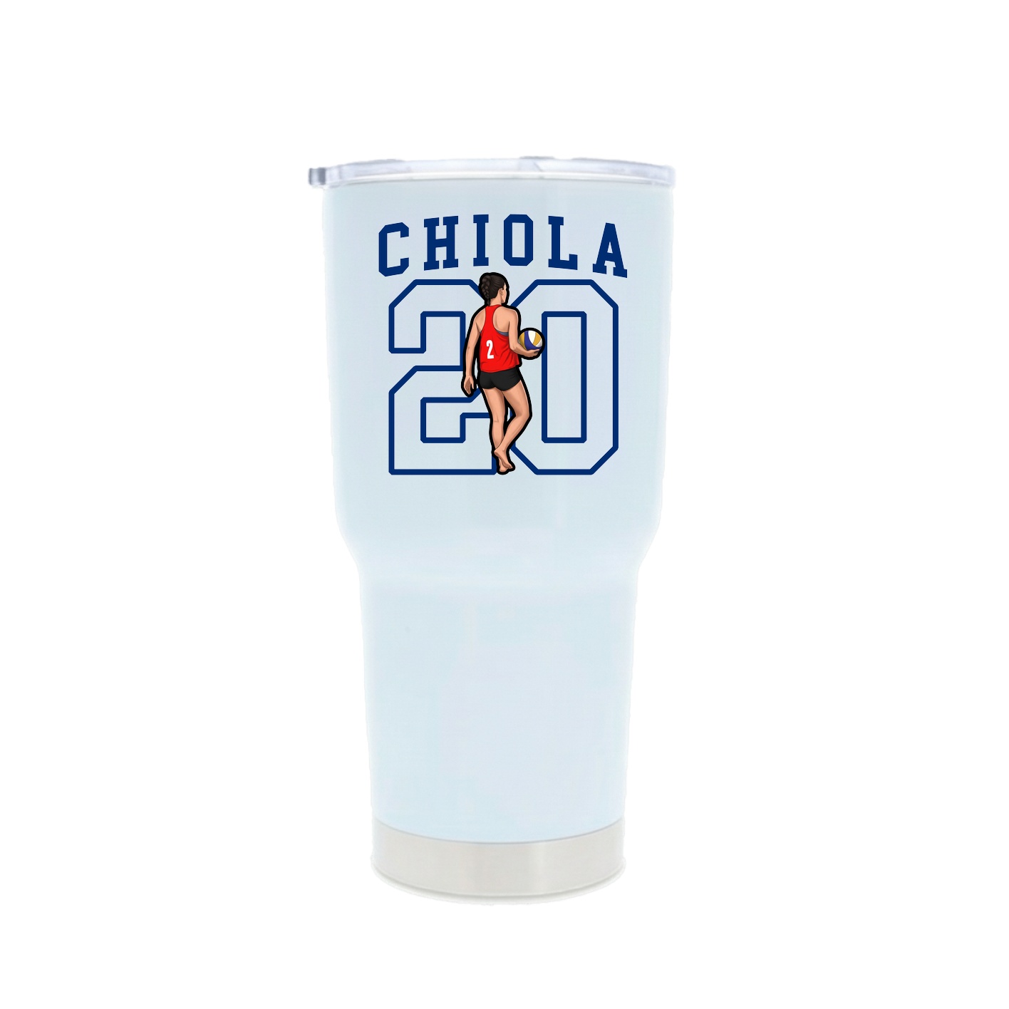 30oz Stainless Steel Tumbler — Shirsey in White
