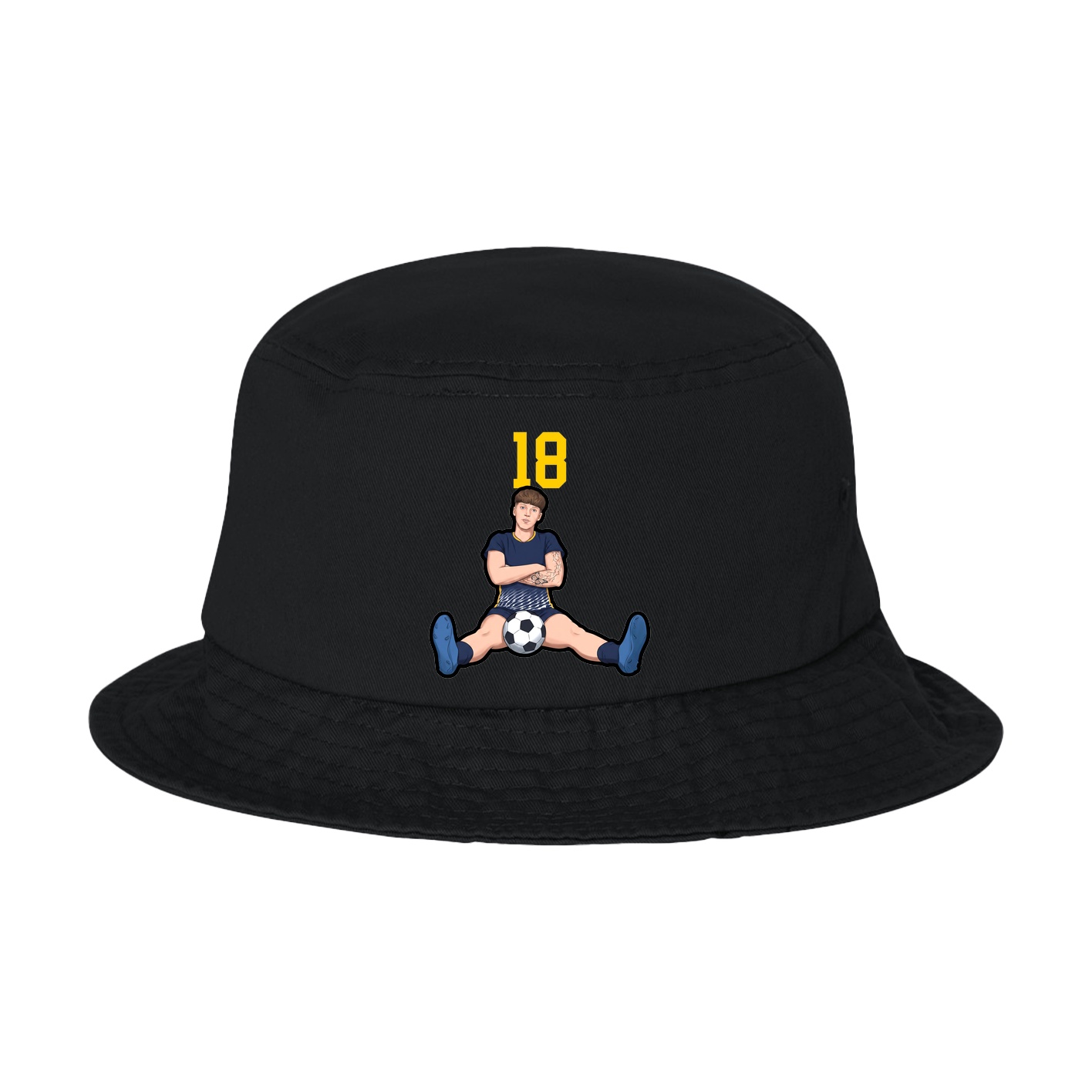 Bucket Cap — Number Top in Black