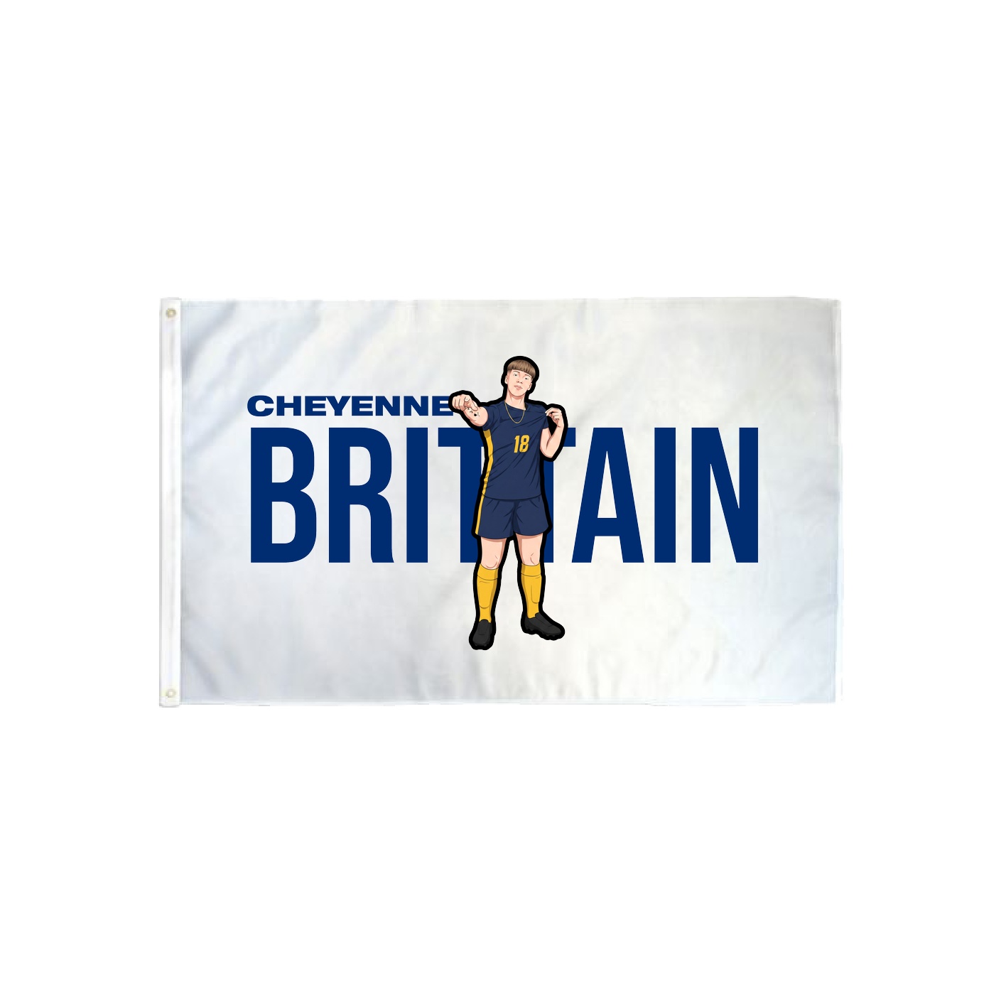 3x5 Flag — Player Name in Classic