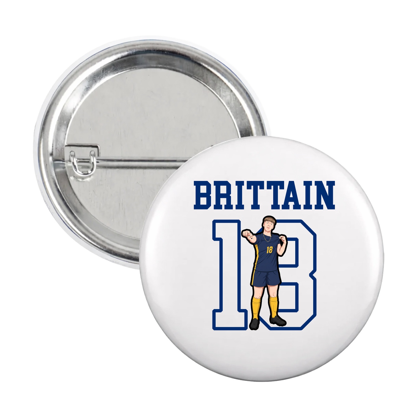 Game Day Button — Shirsey in White