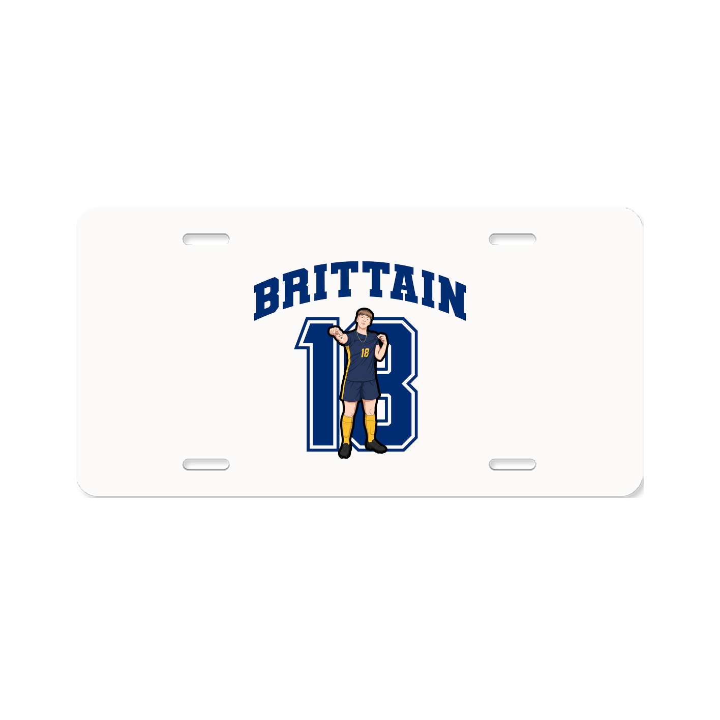 License Plate — Number in Classic