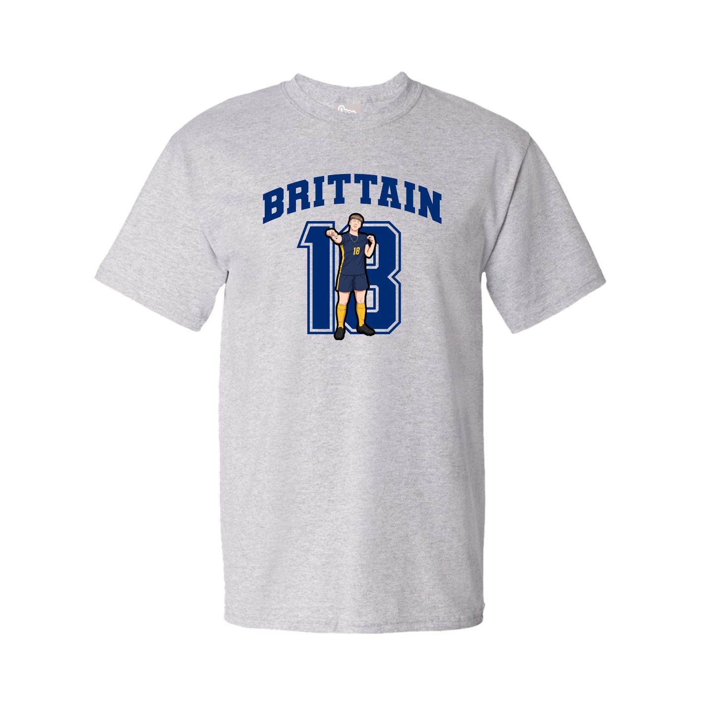 Youth Tee — Number in Grey