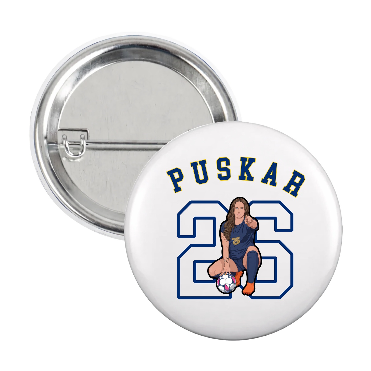 Game Day Button — Shirsey Arch in White