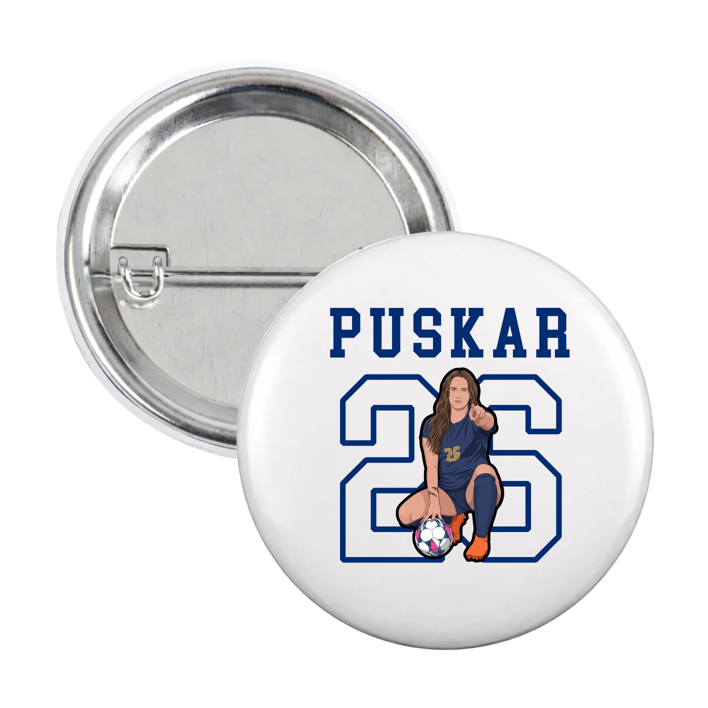 Game Day Button — Shirsey in White