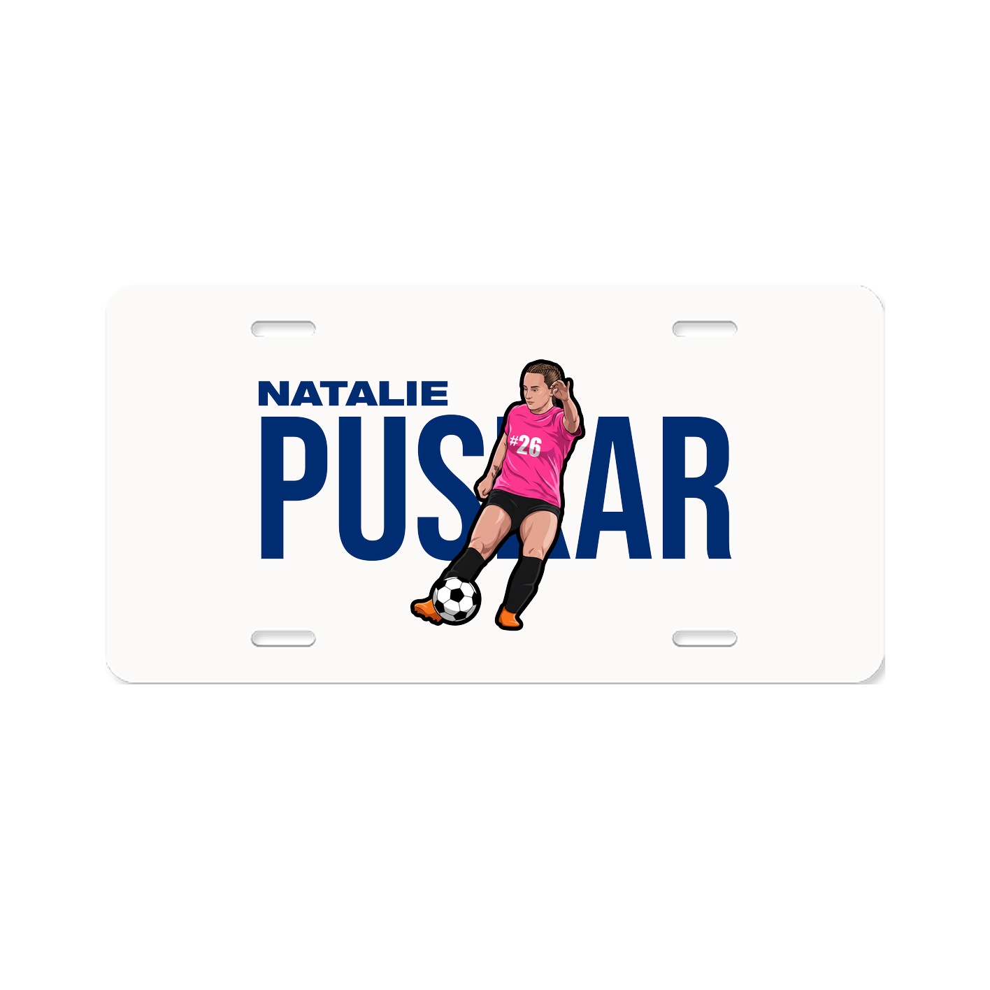 License Plate — Player Name in Classic