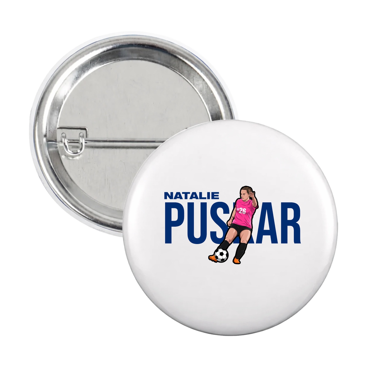 Game Day Button — Player Name in White
