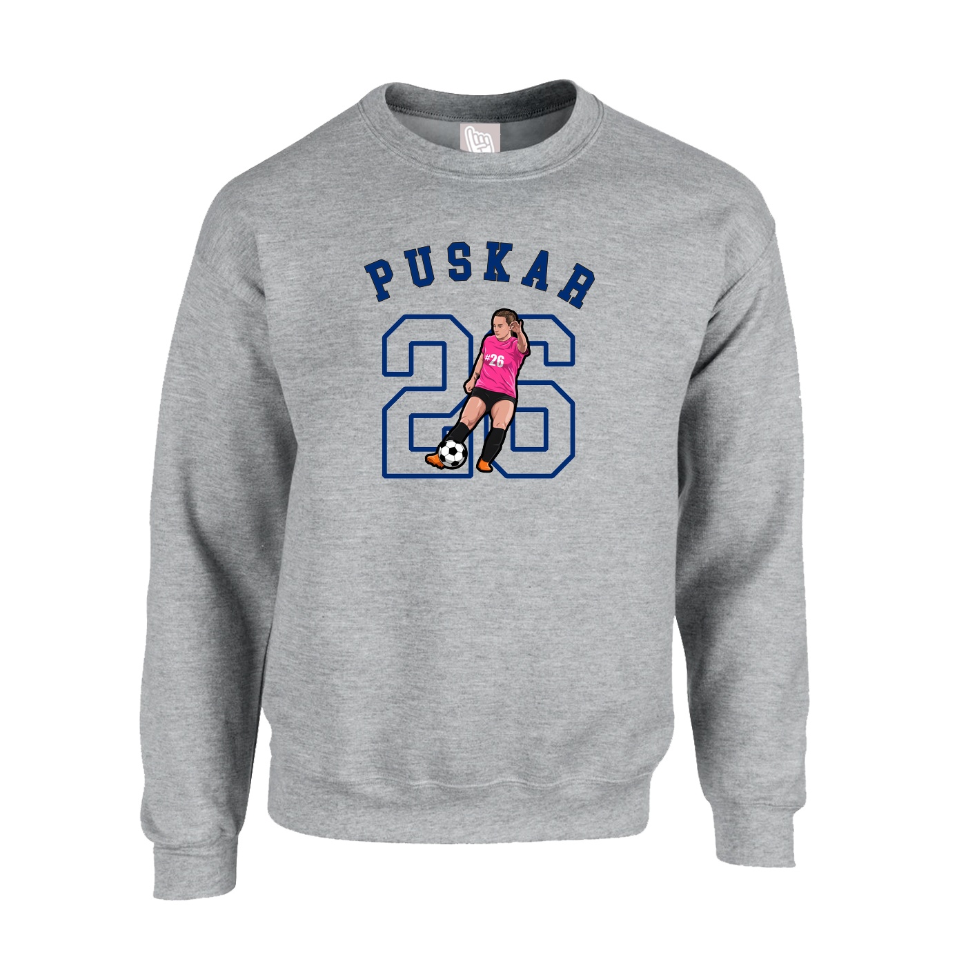 Fleece Crew — Shirsey Arch in Grey
