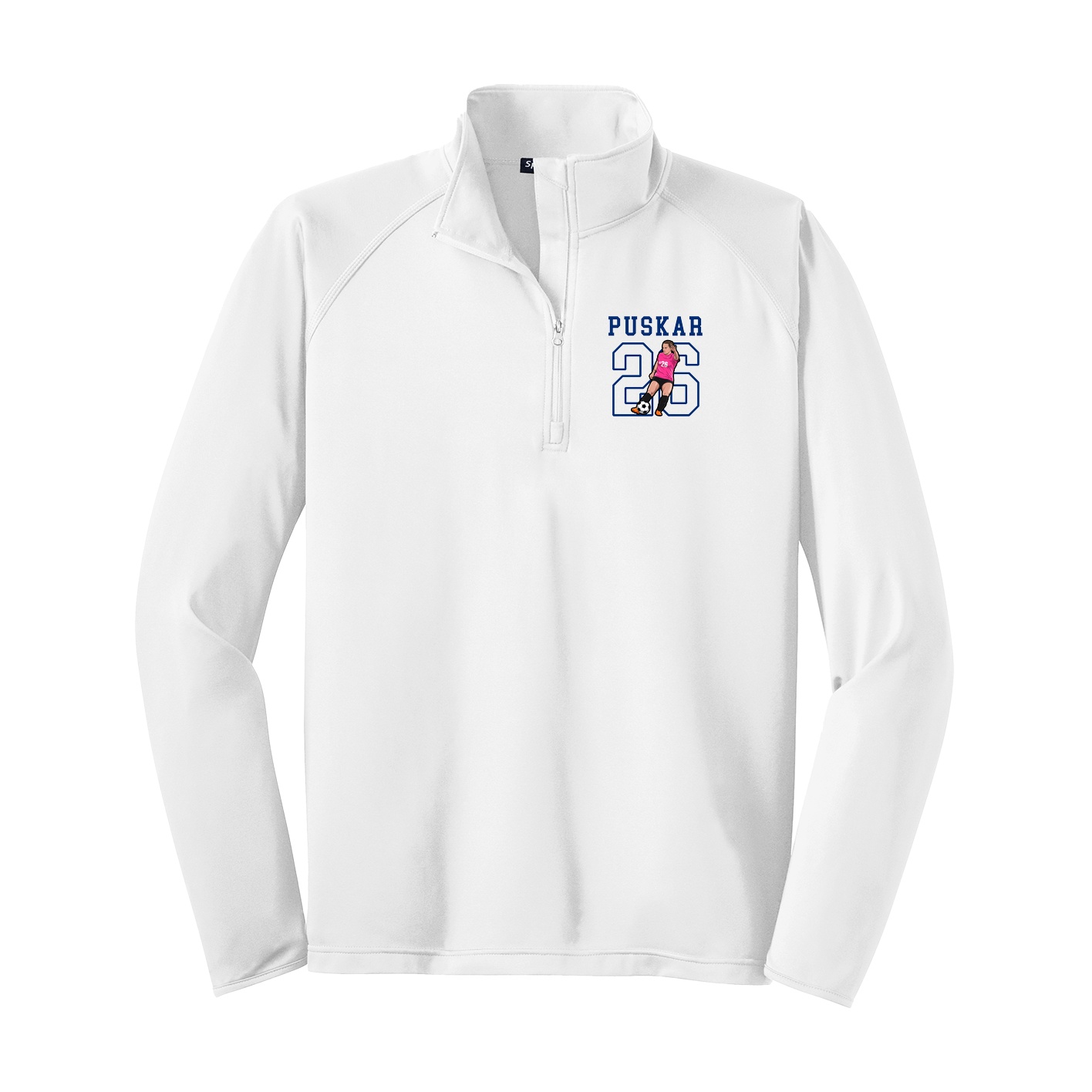 Q-Zip Pullover — Shirsey in White