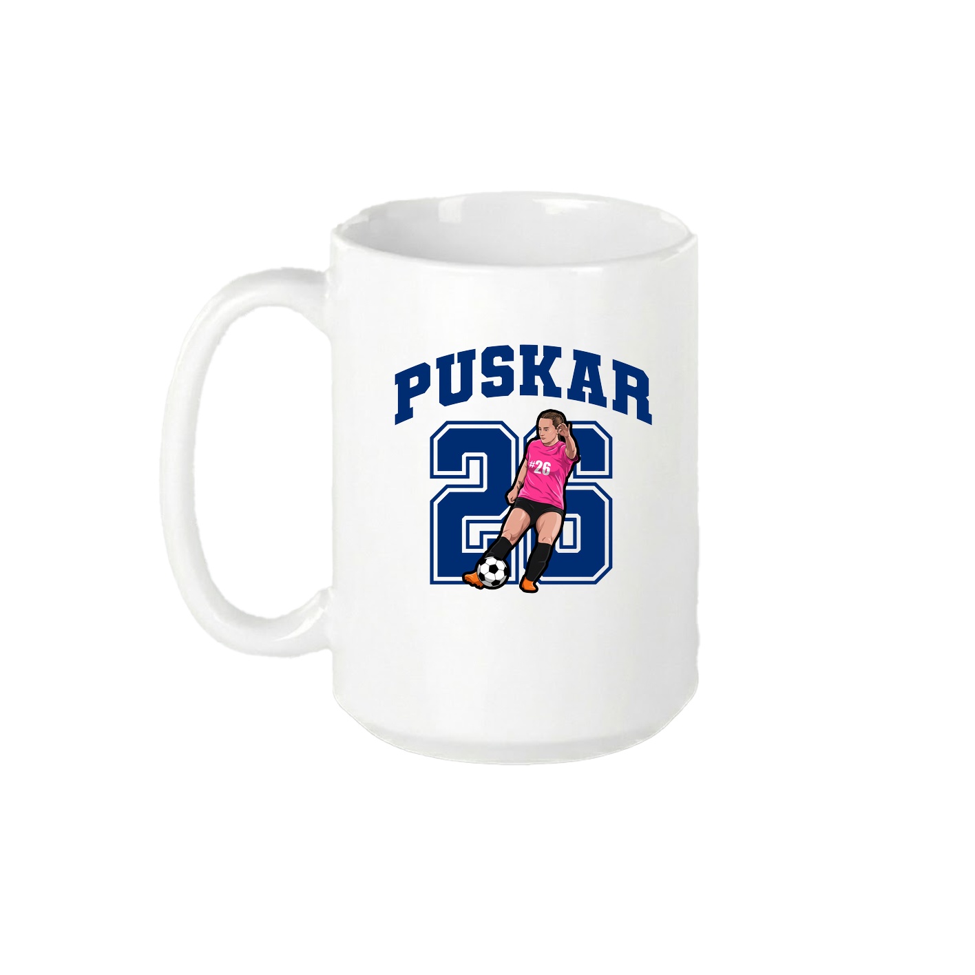 15oz Coffee Mug — Number in White