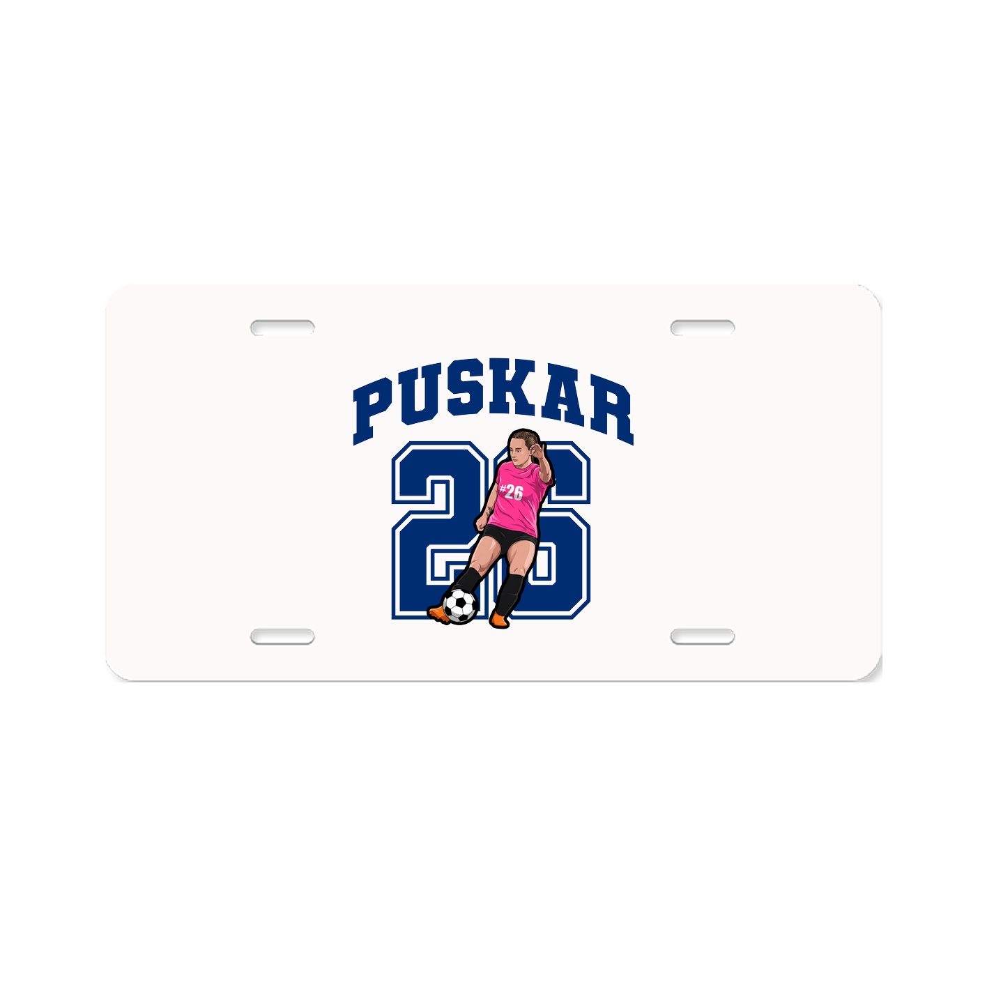 License Plate — Number in Classic