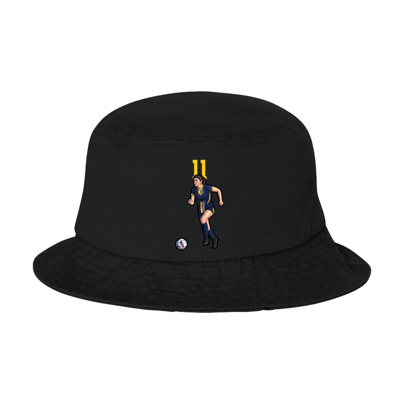 Bucket Cap — Number Top in Black