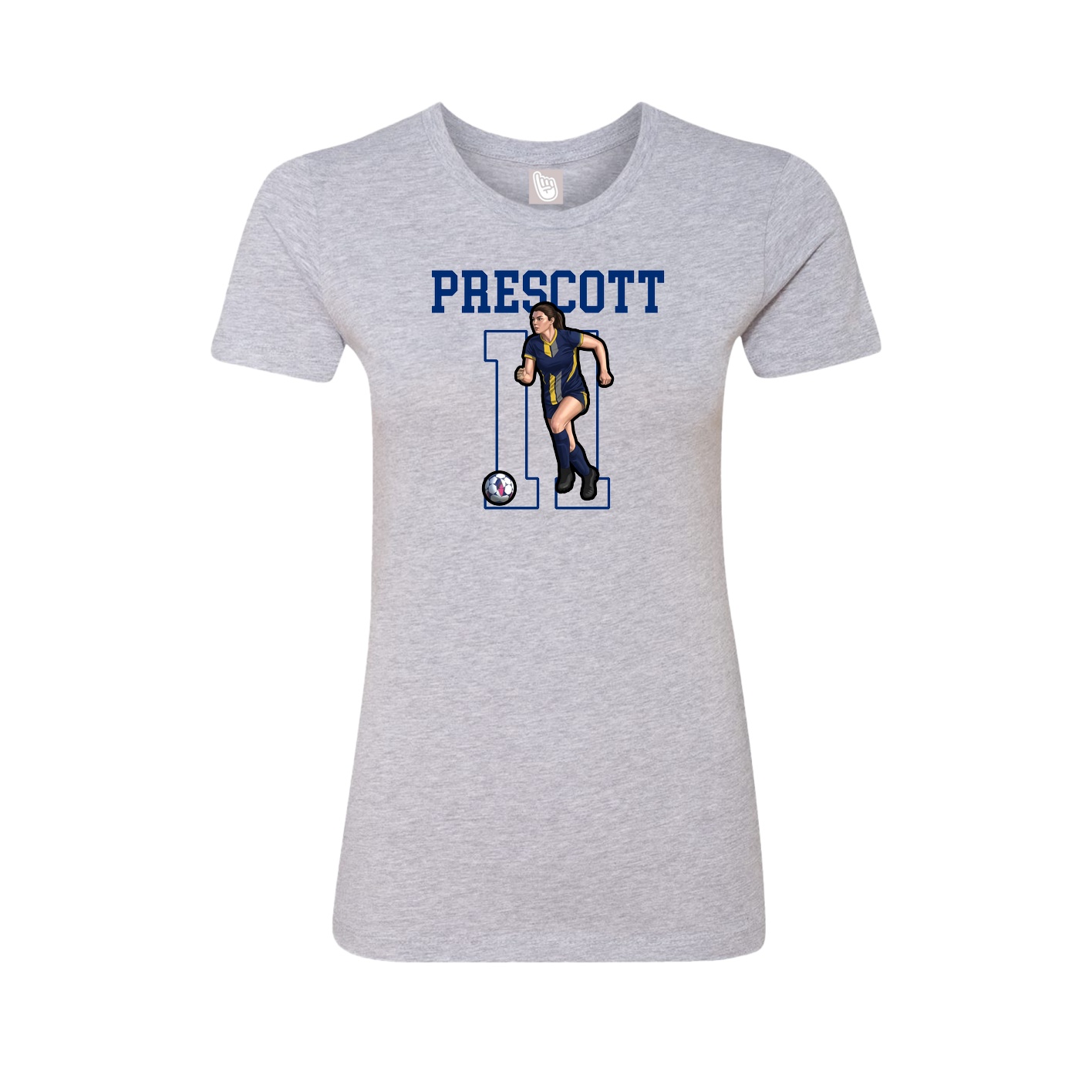 Fitted Women's Tee — Shirsey in Grey
