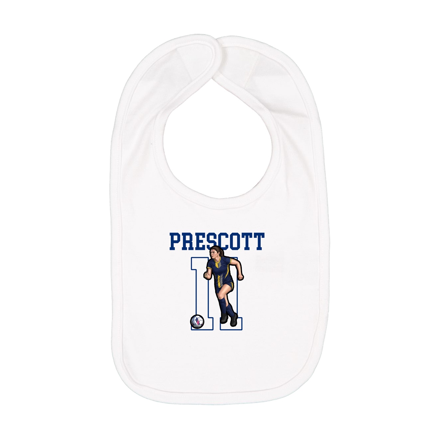 Infant Bib — Shirsey in White
