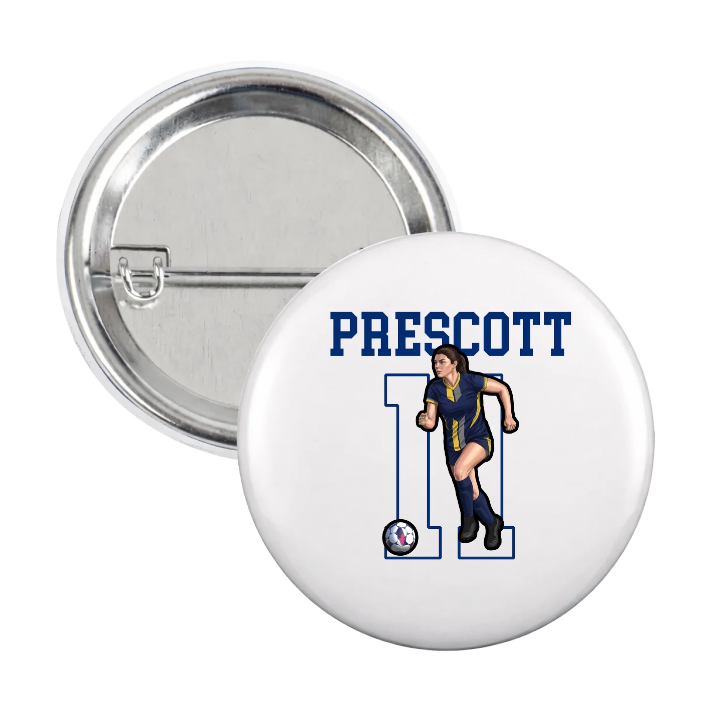 Game Day Button — Shirsey in White