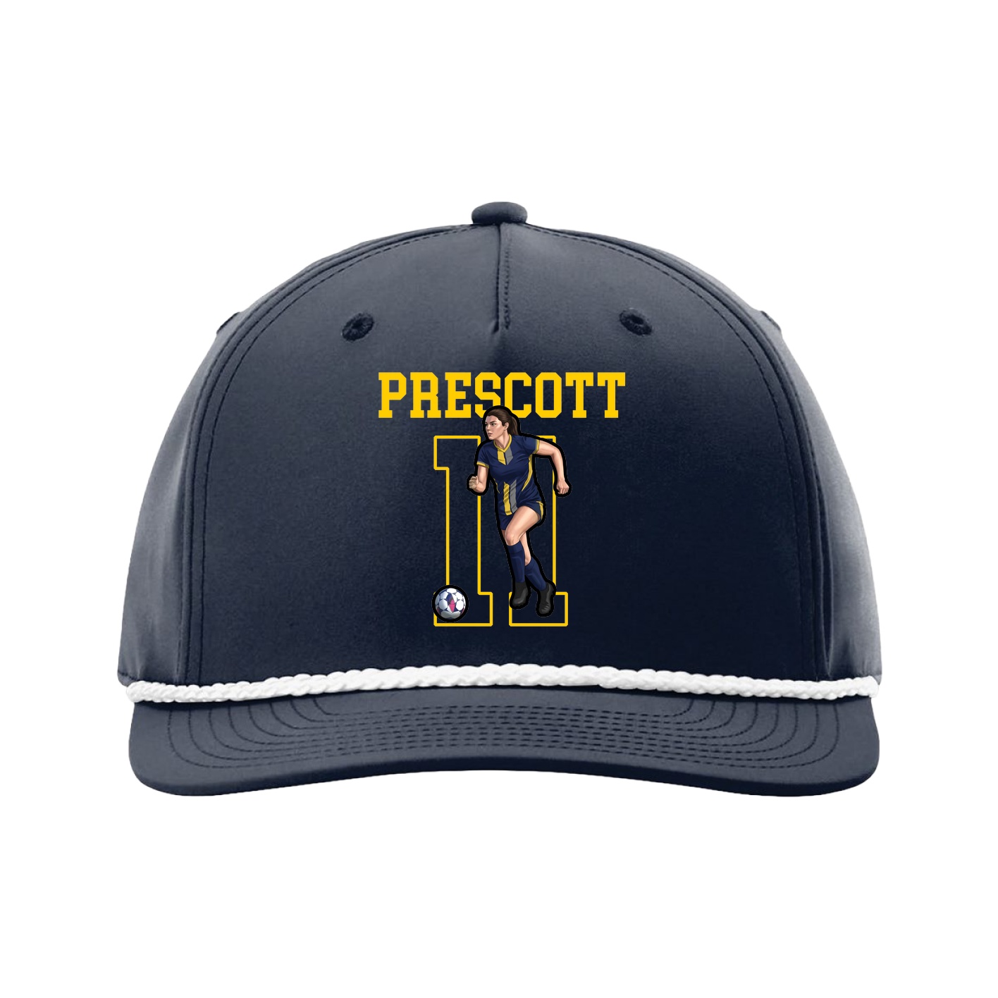 Five-Panel Classic Rope Cap — Shirsey in Navy