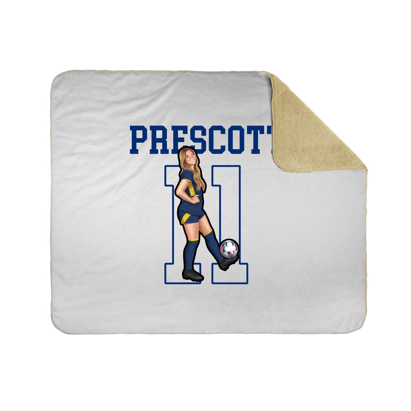 Throw Blanket — Shirsey in White