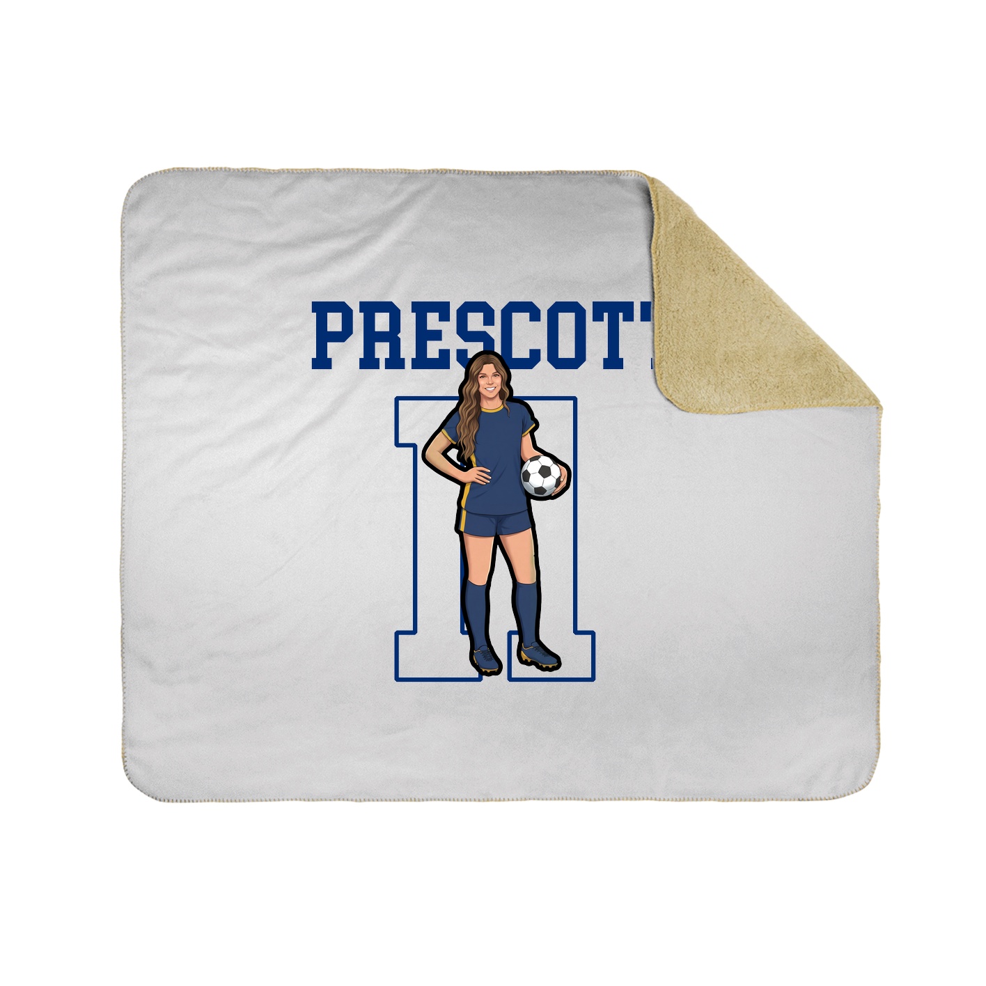 Throw Blanket — Shirsey in White
