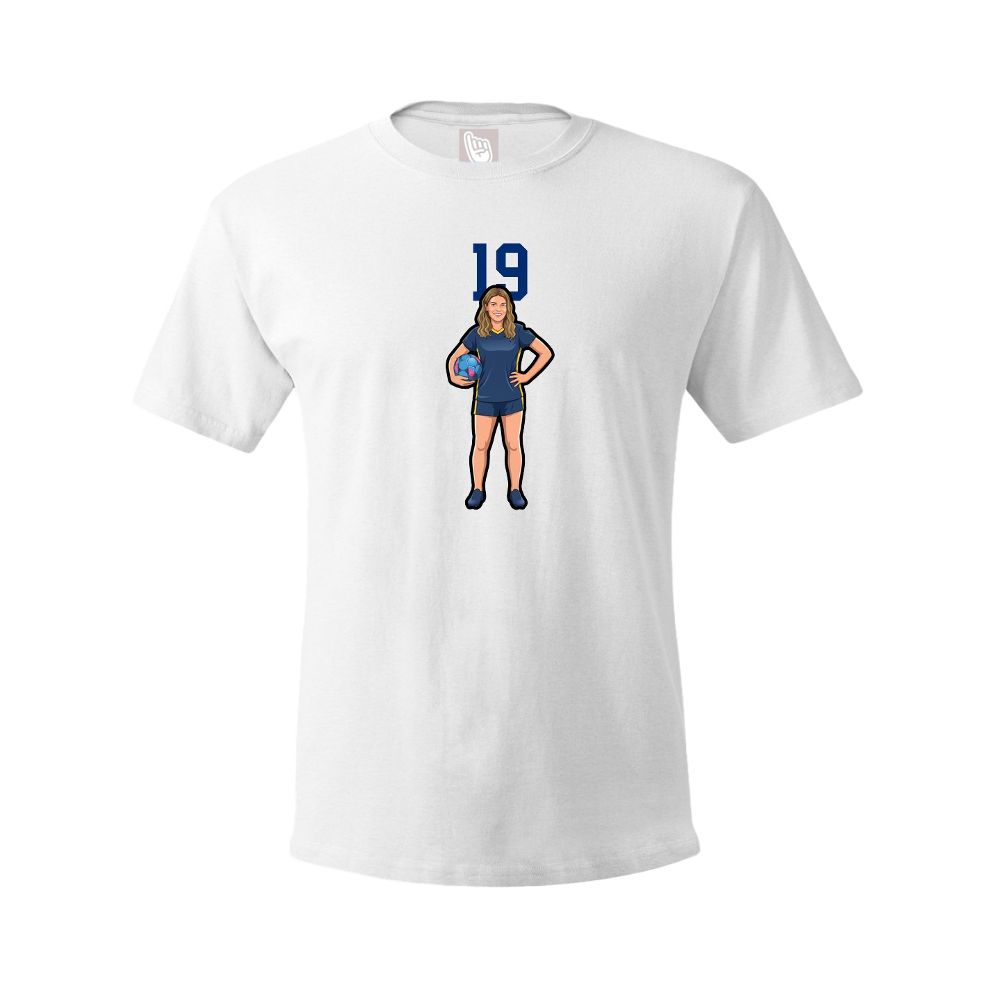 Tee — Number Top in White