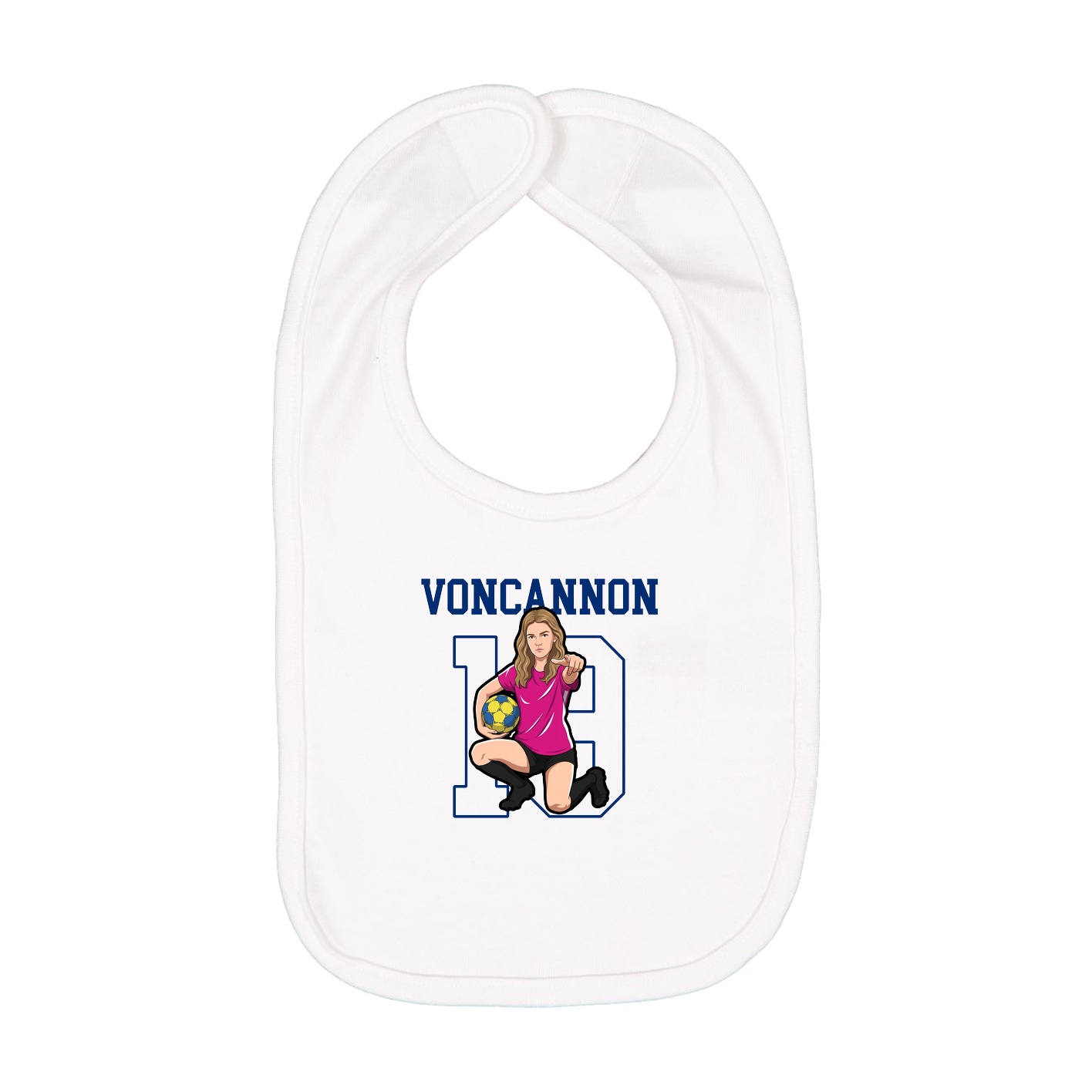 Infant Bib — Shirsey in White