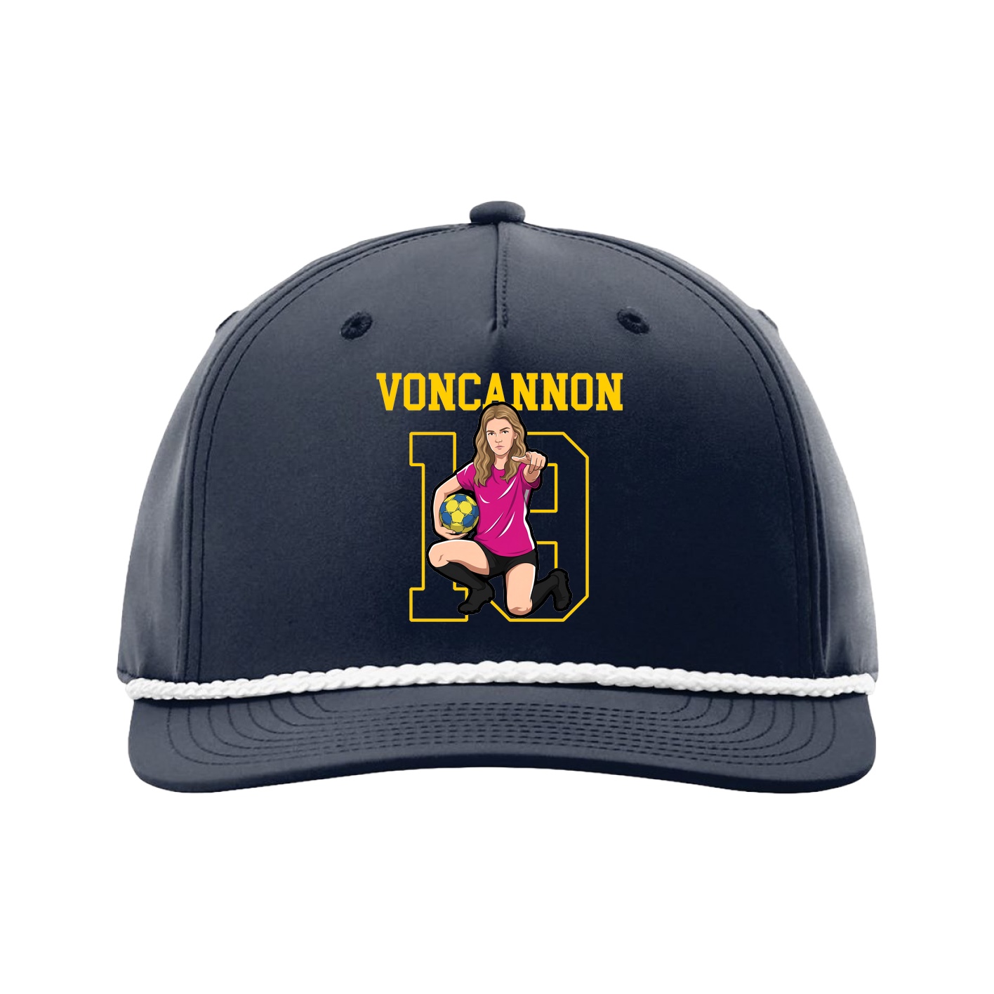 Five-Panel Classic Rope Cap — Shirsey in Navy