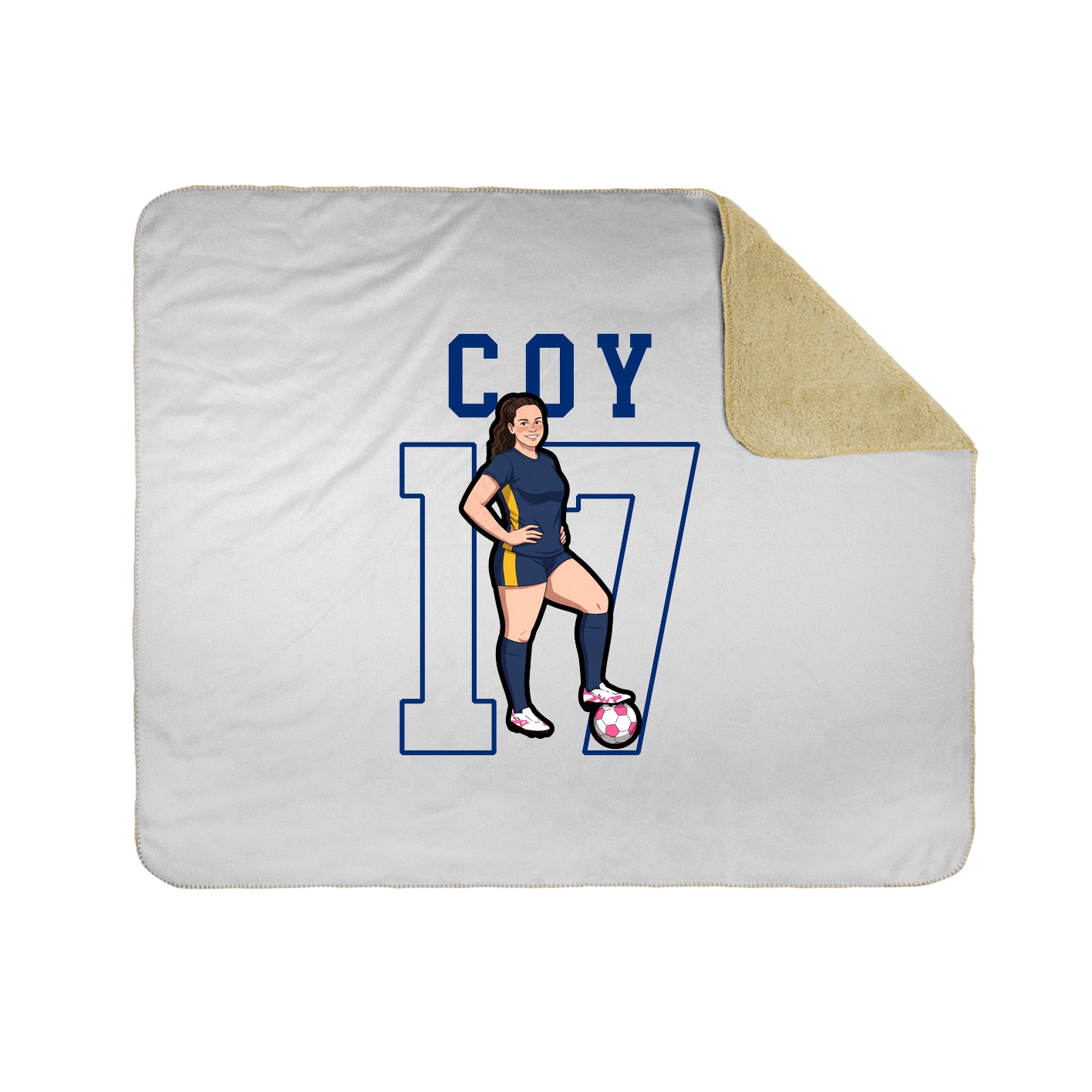 Throw Blanket — Shirsey in White