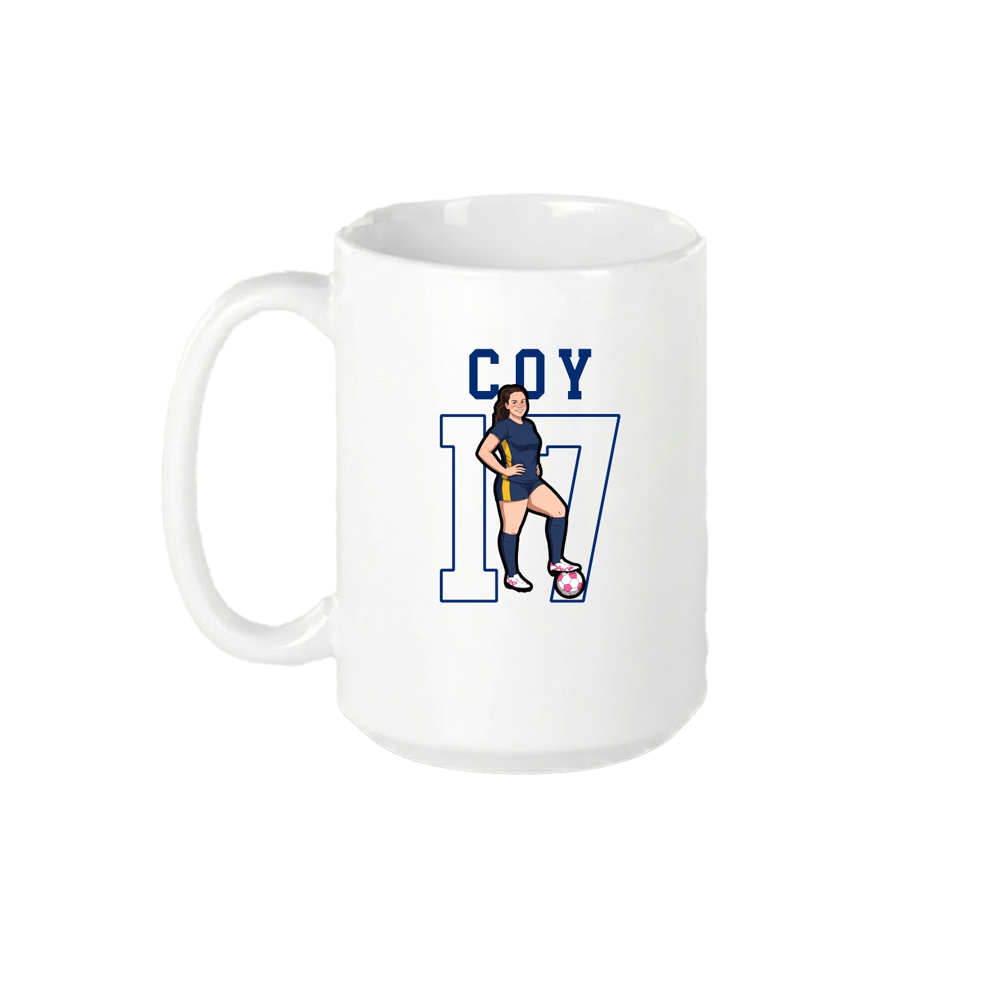15oz Coffee Mug — Shirsey in White