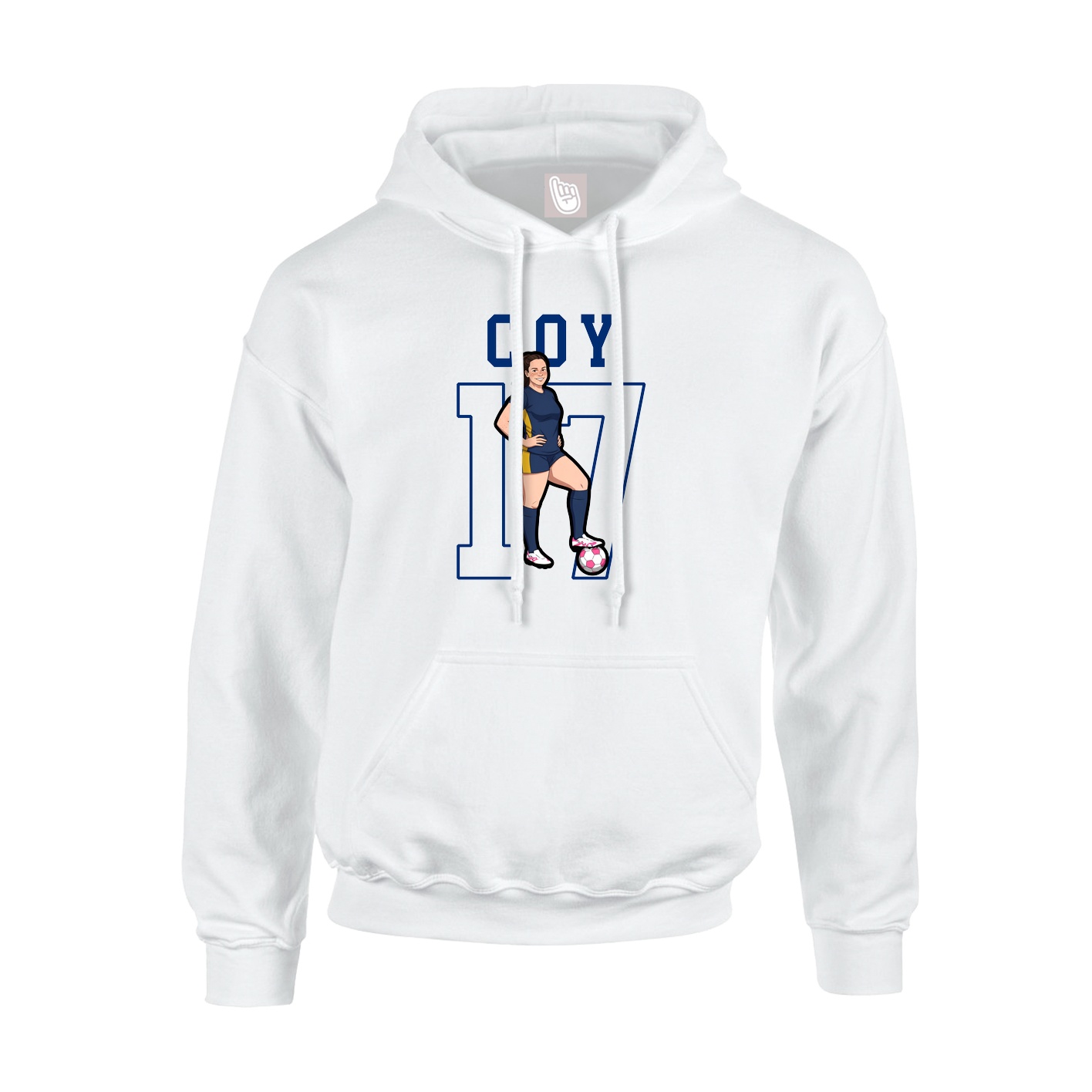 Youth Hoodie — Shirsey in White