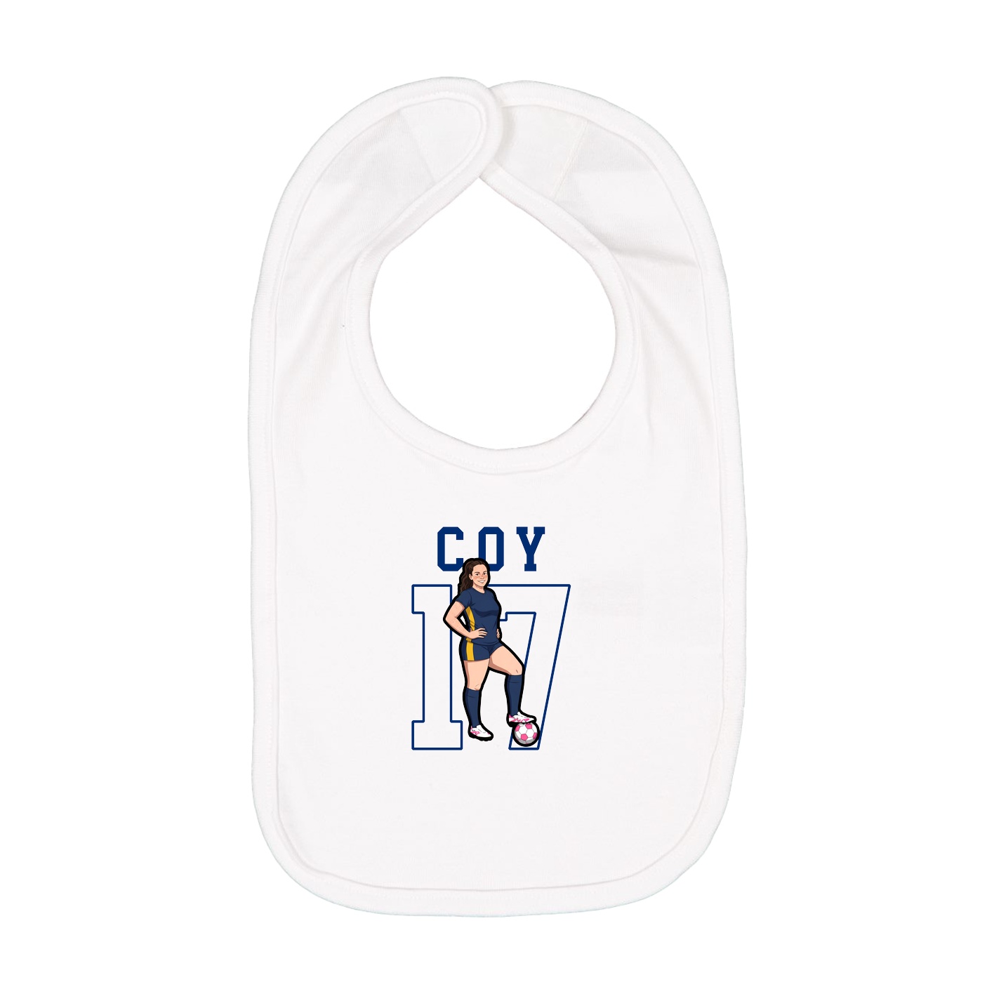 Infant Bib — Shirsey in White