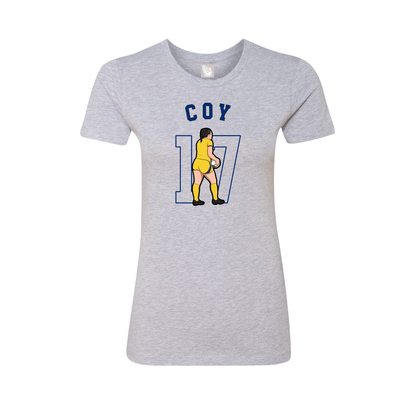 Fitted Women's Tee — Shirsey Arch in Grey