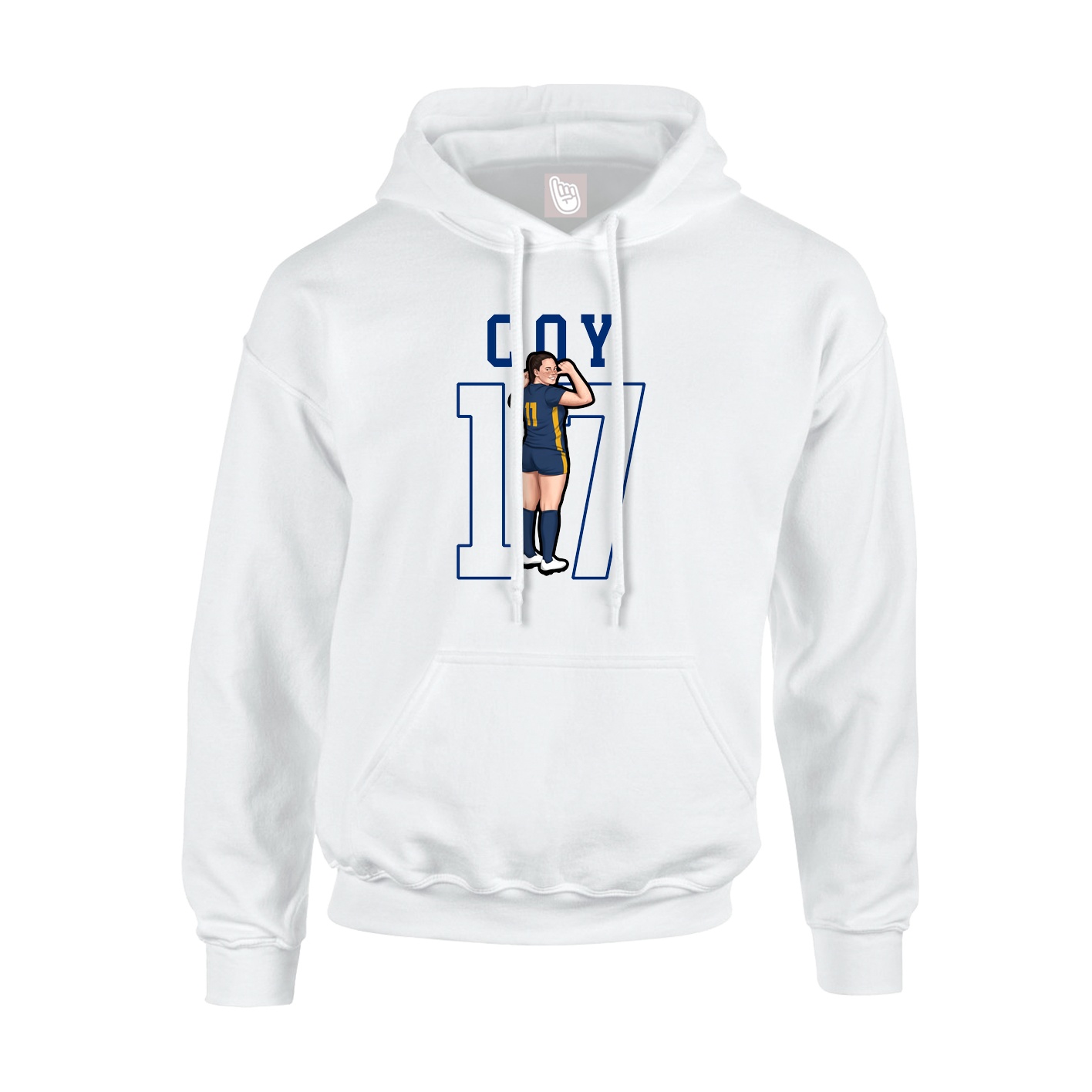 Hoodie — Shirsey in White