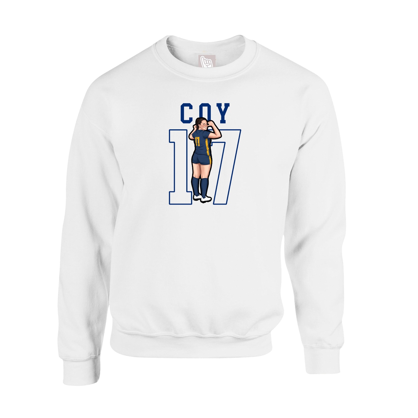 Fleece Crew — Shirsey in White