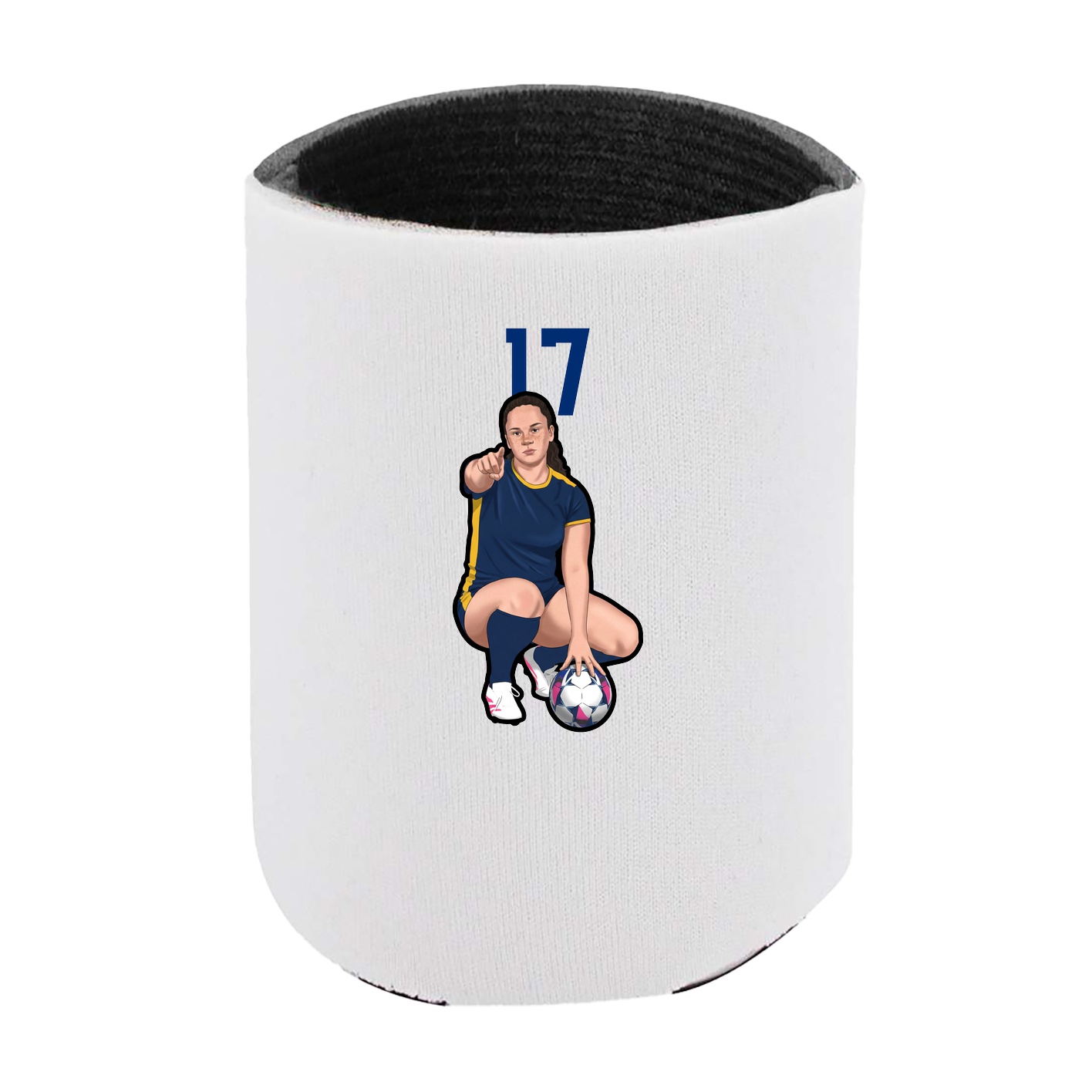 Can Holder — Number Top in White