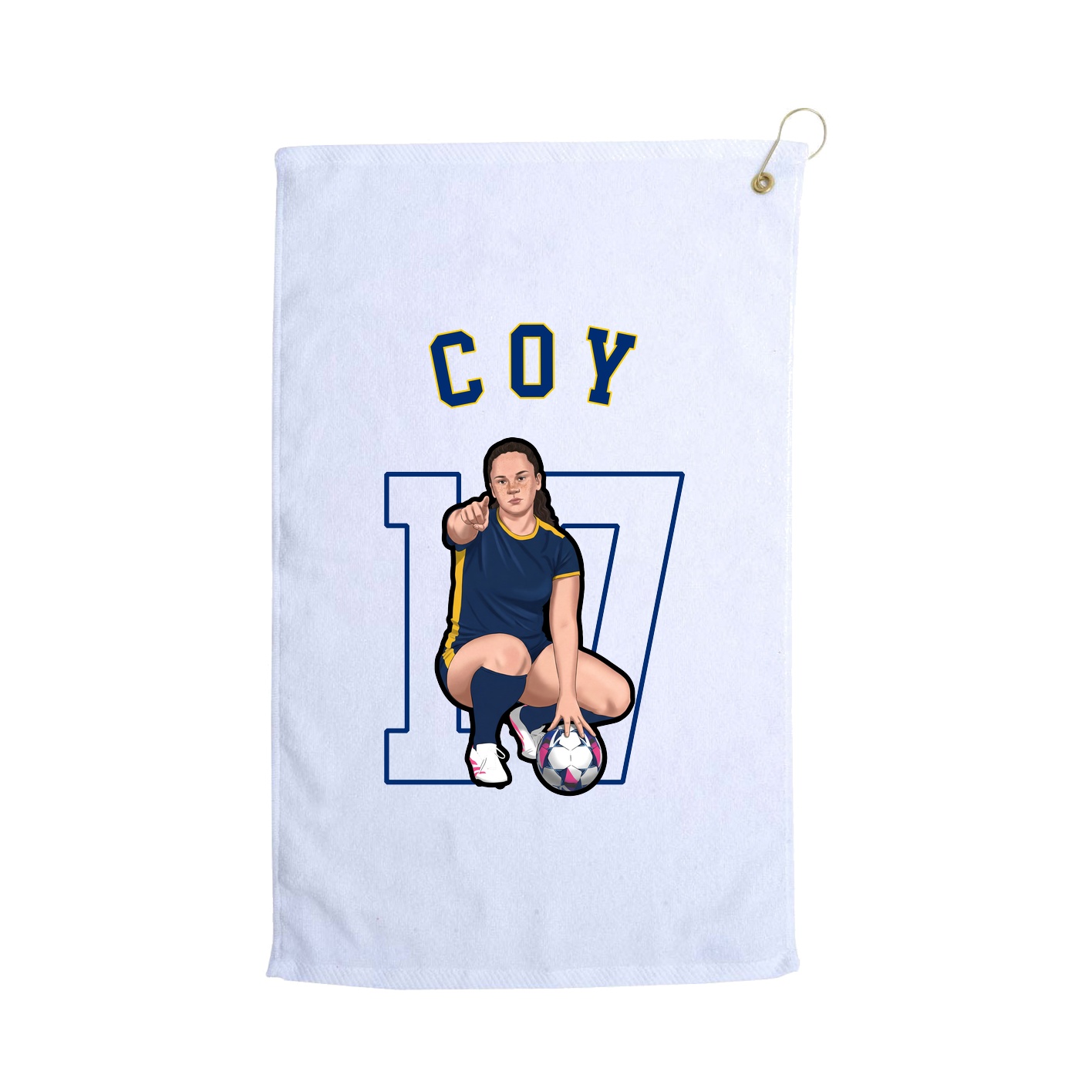Golf Towel — Shirsey Arch in White